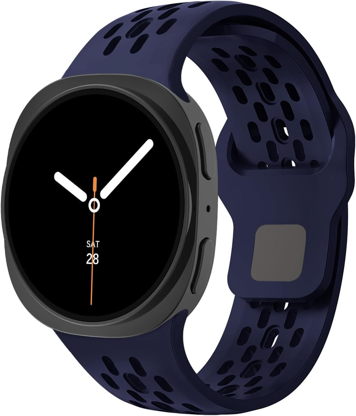 Breathable Silicone Straps Compatible with Samsung Galaxy Watch 8 Band 44Mm 40Mm,Soft Sport Replacement Strap for Samsung Galaxy Watch 8 Classic Band 46Mm Men Women - 02-Starlight image number 4