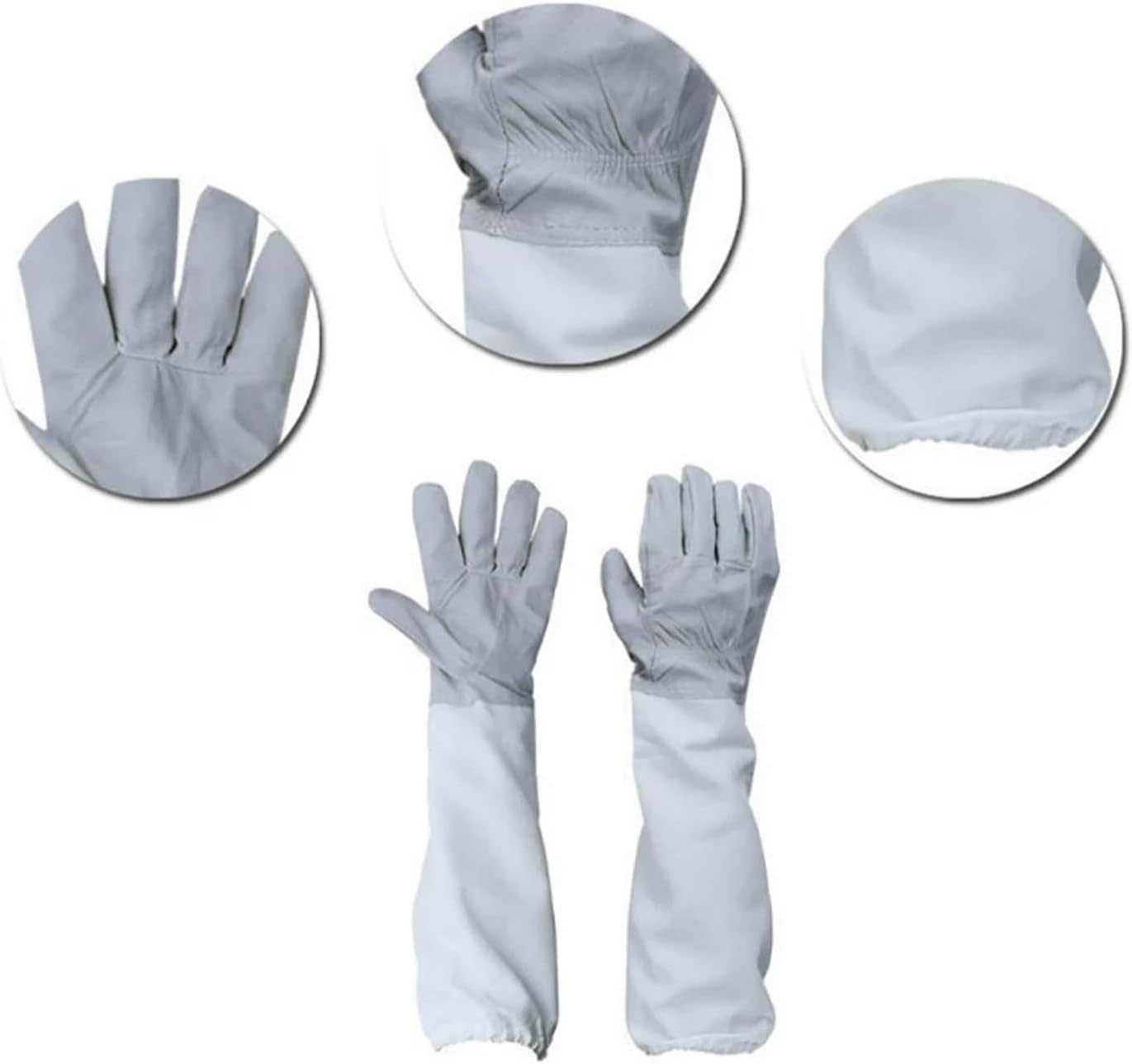 Beekeeping Suit Bee Jacket Beekeeping Gloves Protective Sleeves Beehive J Hook Hive Tool Bee Hive Brush for Beekeeper Supplies Hive Tool Set image number 6