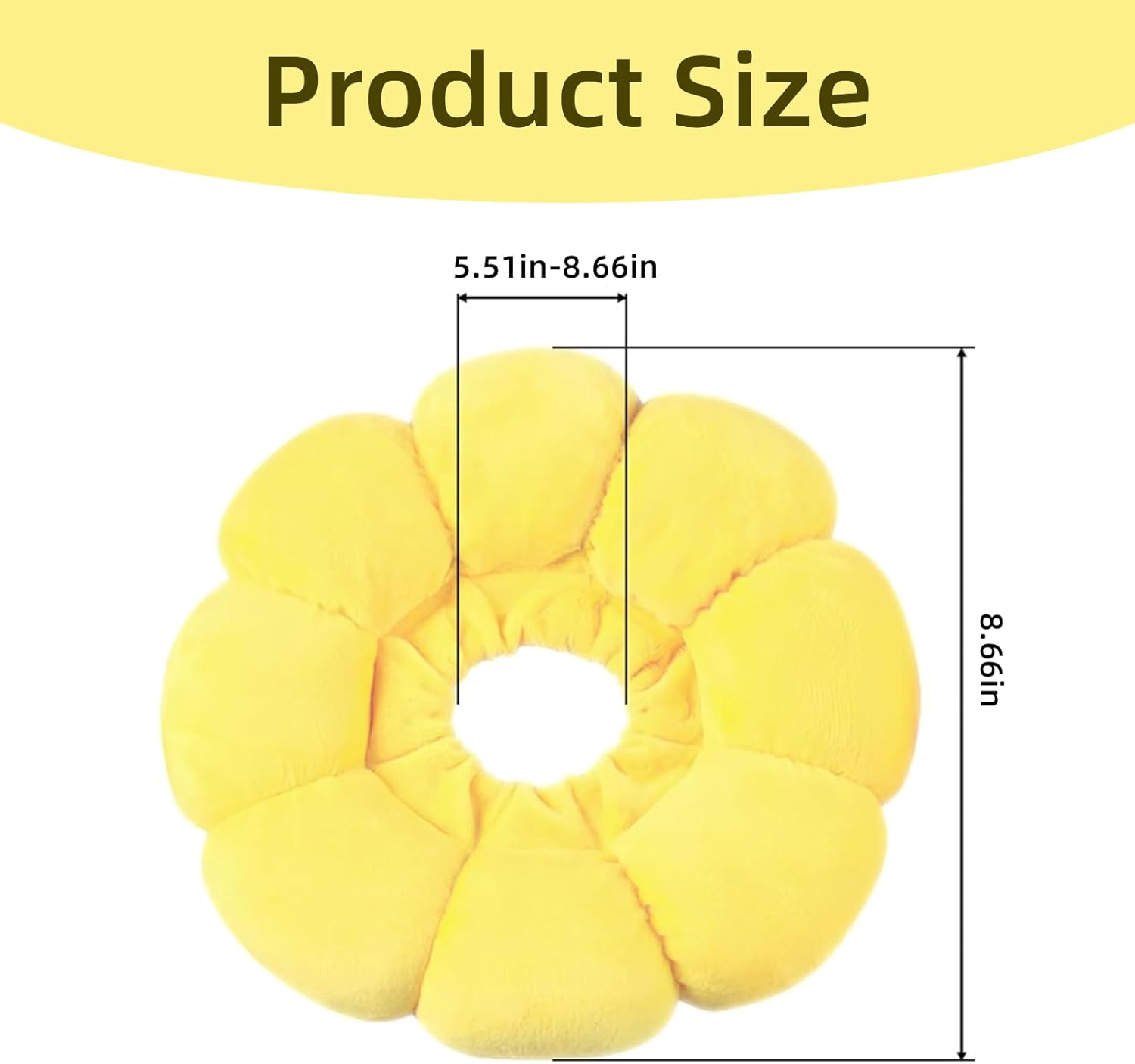 Sunflower Cat Collar, Cat Collar, Cat Collar, Soft Cat Collar, Cat Collar, Leak Protection Cat, Collars for Cats, Collar Cat, Suitable for Dogs and Cats after Surgery image number 1