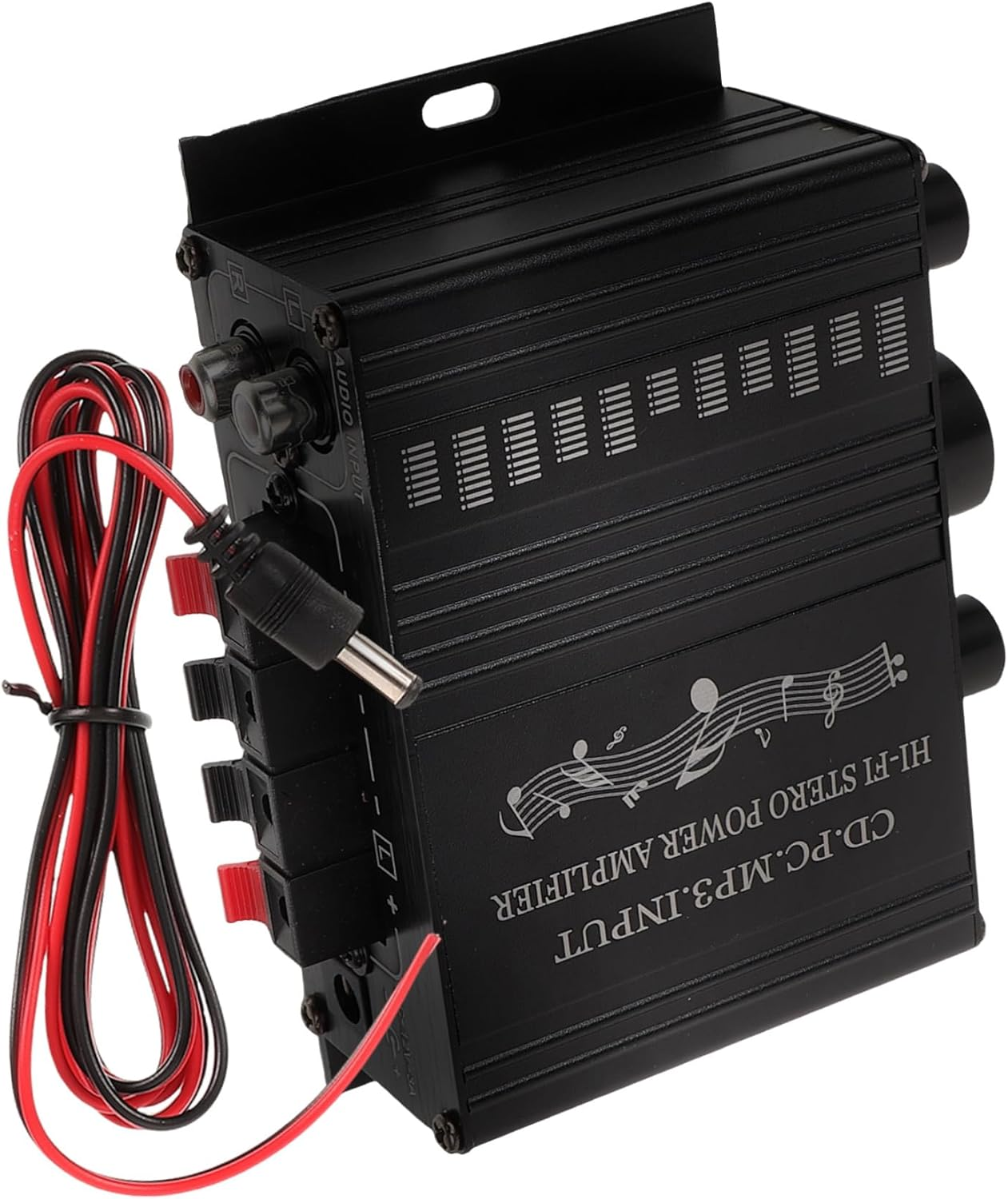 TOPPERFUN Stereo Amplifier Amplifier for Superior Sound Quality Cars Motorcycles and Home Lightweight and Versatile Audio image number 4