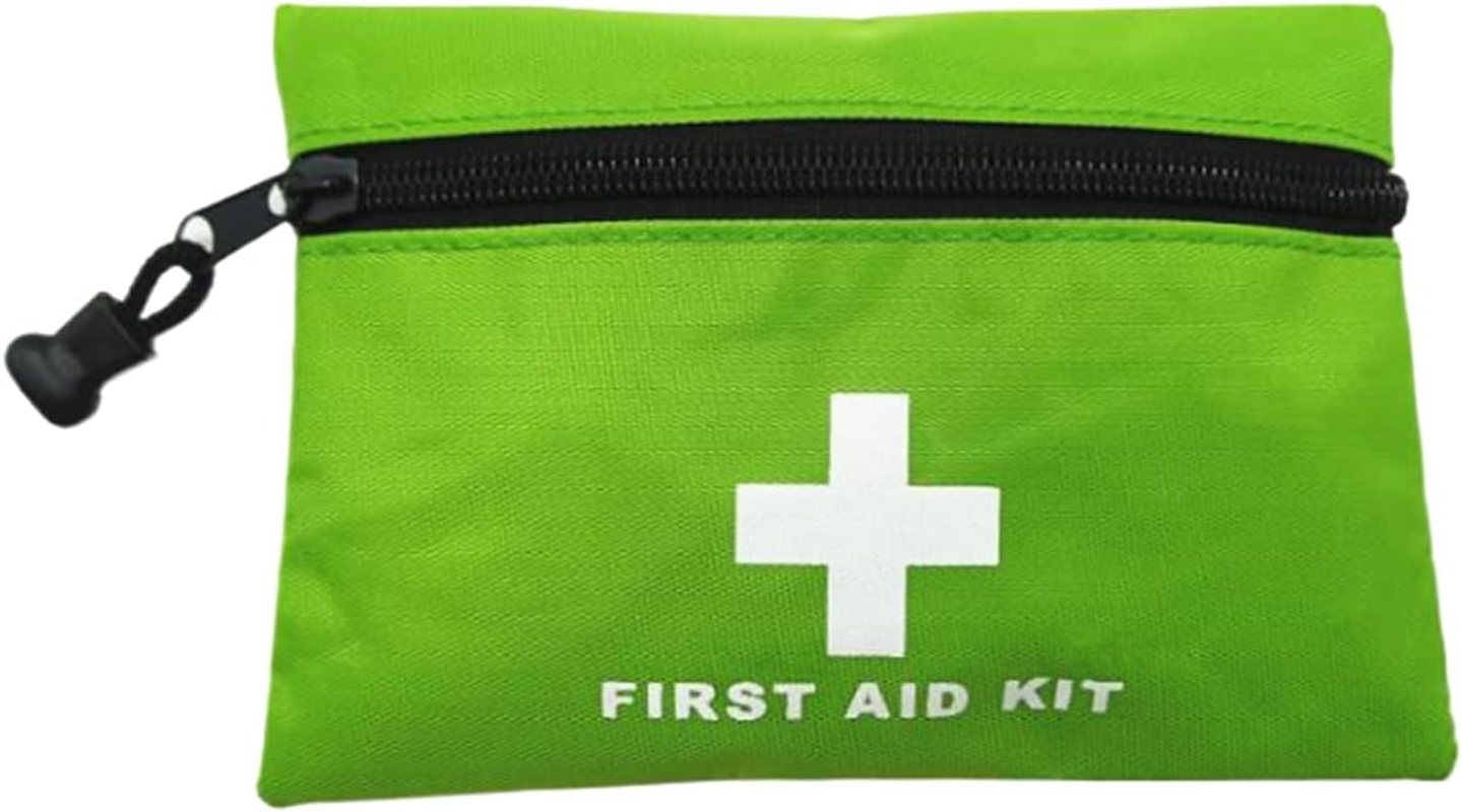 Red Emergency Bag First Aid Bag Small Empty Travel Rescue Bag Pouch First Responder Storage Medicine Pocket Bag for Car Home Office Kitchen Sport Outdoors Bag Only (Black) - Blue image number 3