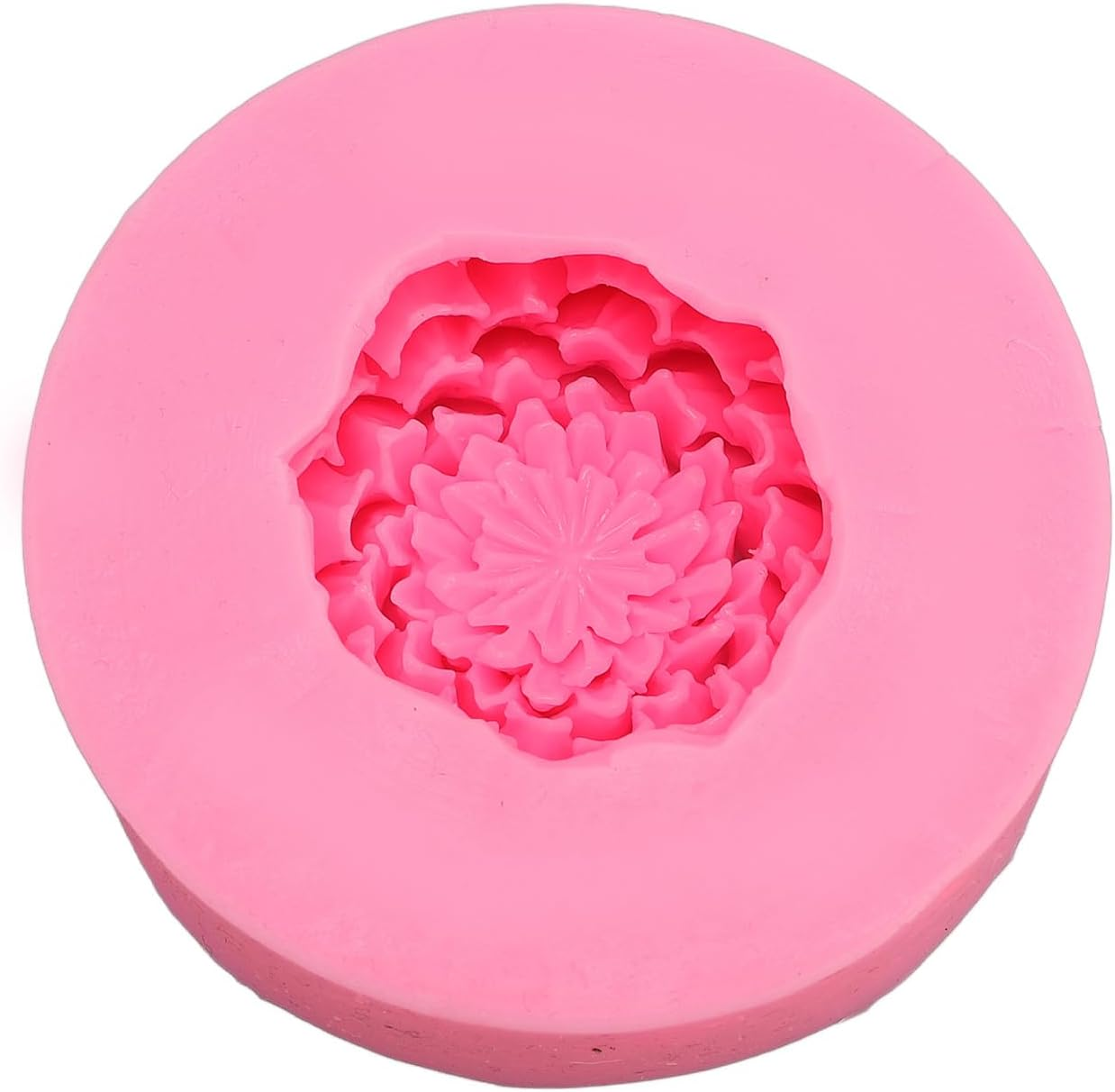 3D Peony Flower Silicone Candle Molding Food Grade Flexible Reusable for Handmade Soap Cake Chocolate Decorations Craft Baking DIY