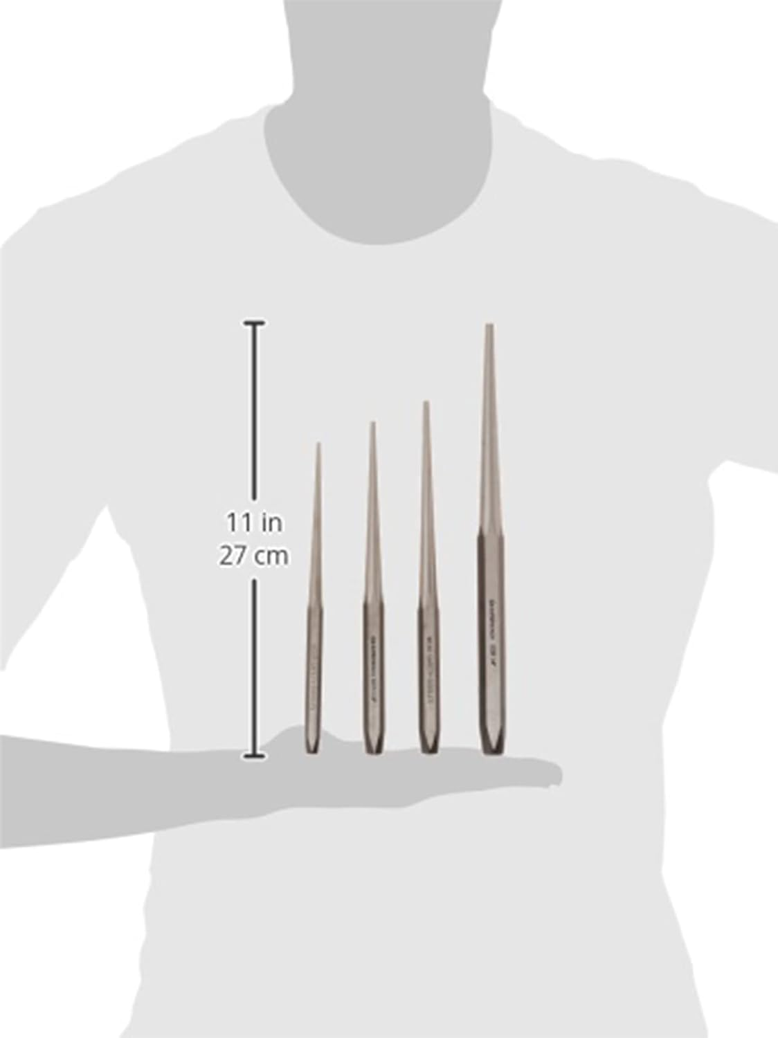 Gearwrench Long Taper Punch Set 4-Pieces image number 1