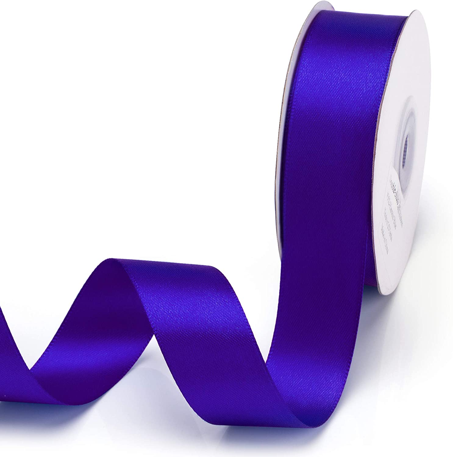 IHKFILAN Double Faced Satin Ribbon 1 Inch X 25 Yards Double Sided Solid Polyester Ribbon for Gift Wrapping Party Hair Braids Bow Decoration Floral Arrangement Craft Supplies, Neon Orange