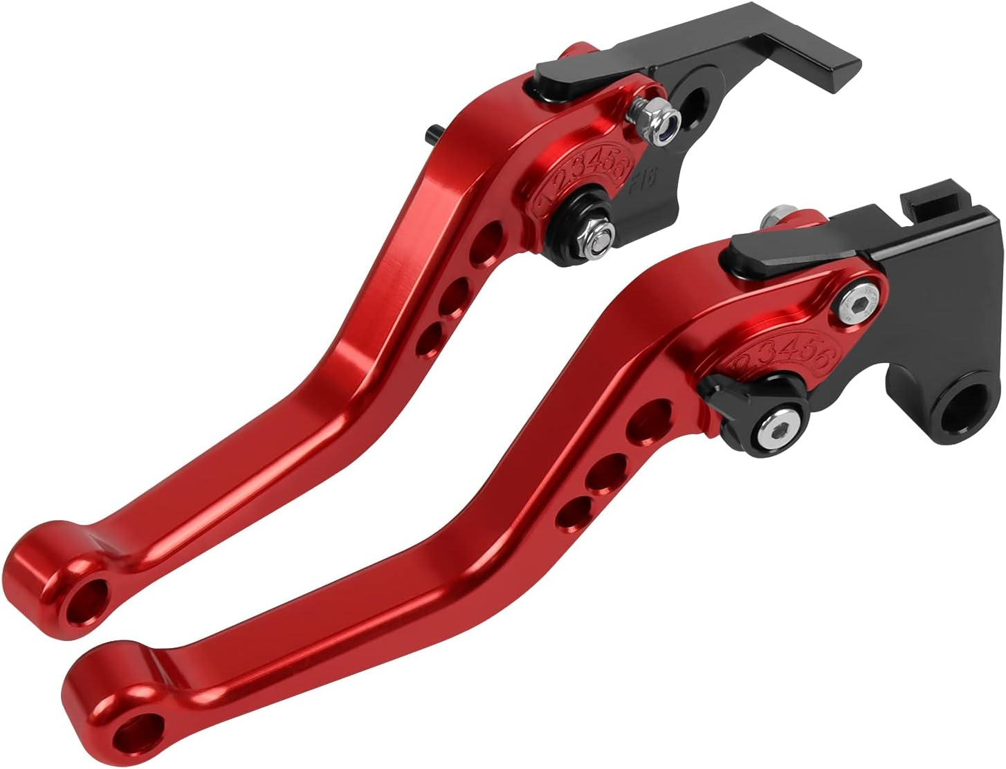 Short Brake Clutch Lever Sets CNC Aluminum Replacement for Kawasaki 2017-2025 Z650 Z900 Ninja 650R ER-6F Vulcan S 650 EN650 KLE650 Versys 650 KLZ1000 Versys 1000 ZX-4R (Black)