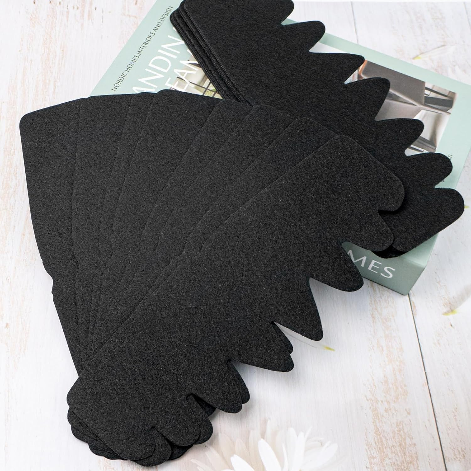 20 Pcs Baseball Cap Inserts, Washable Resuable Felt Hat Sweat Liner, Flexible Soft Hat Shaper Insert Cap Fitter Inserts image number 4