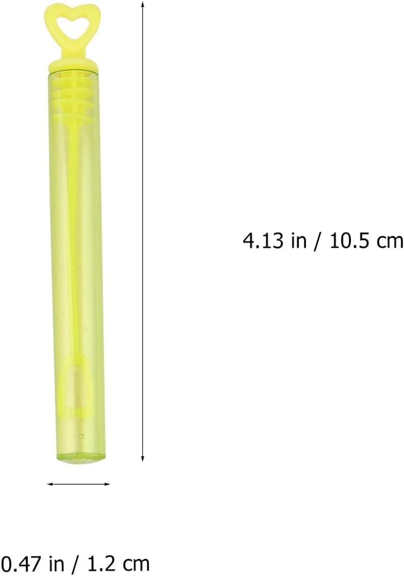 Alipis 30Pcs Assorted Color Mini Bubble Wands - Heart & Star Shaped Empty Bottles for Party Favors, Weddings, Birthdays, Outdoor Events - Random Color