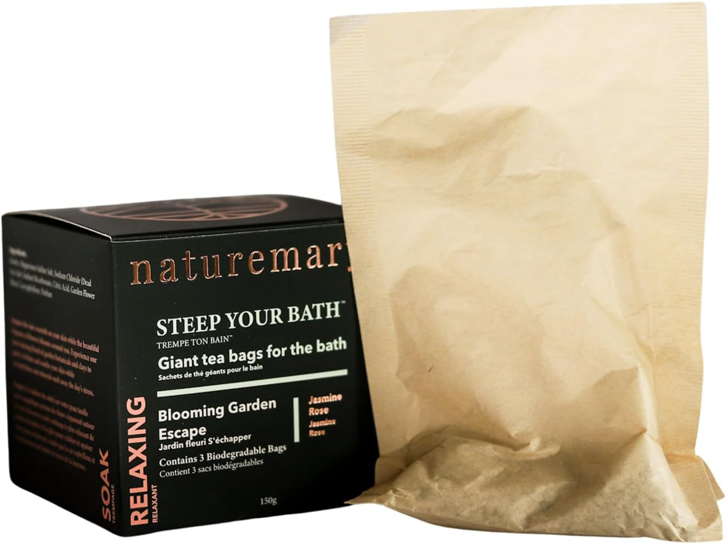Naturemary Hydrating Steep Your Bath Island Escape - Moisturizing Bath Soak for Dry Skin - Bath Tea Rich in Minerals - Mango Coconut - 150 G image number 3
