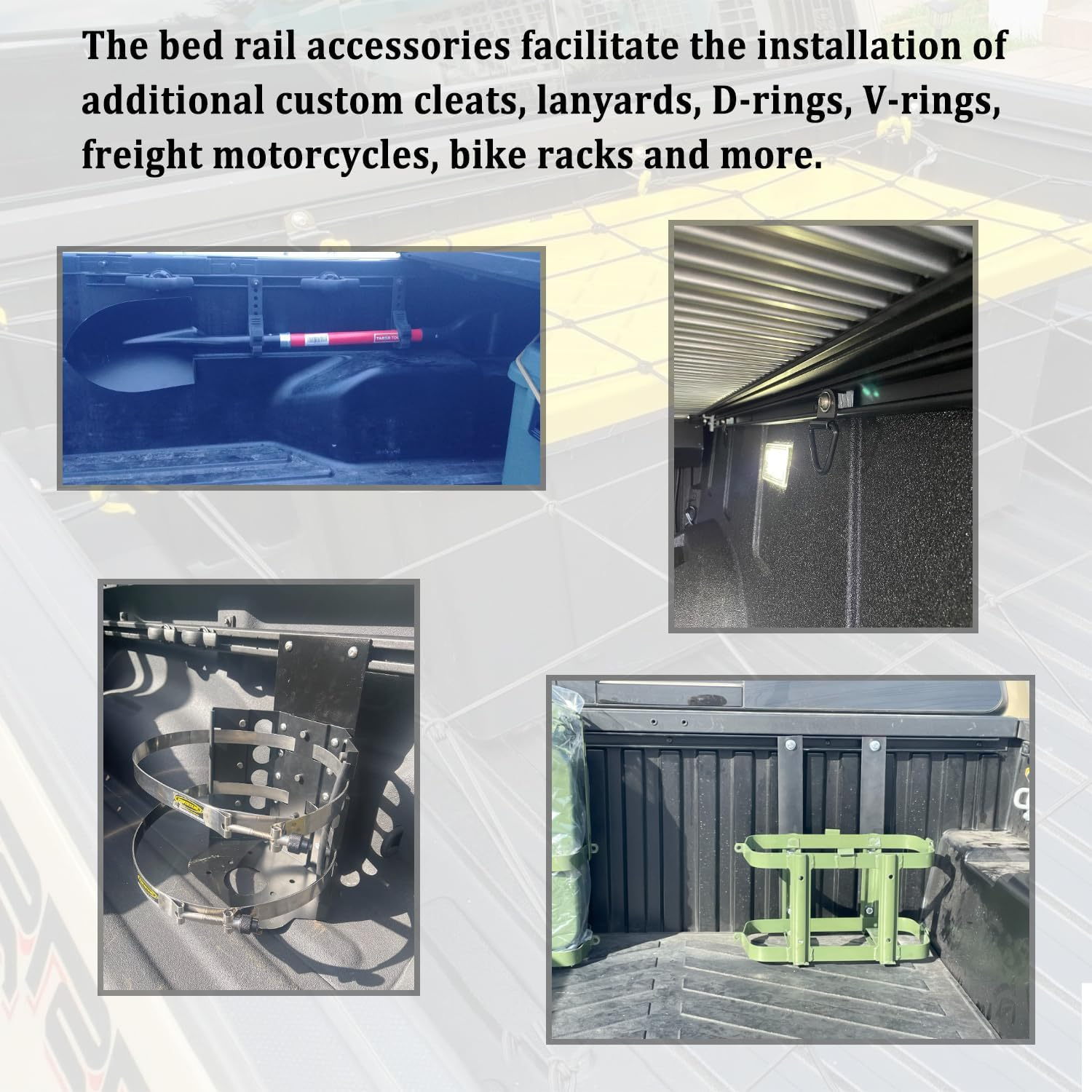 4 PCS Bed Rail T Slot Nut Screw Kit for Toyota Tacoma & Toyota Tacoma Stainless Steel image number 2