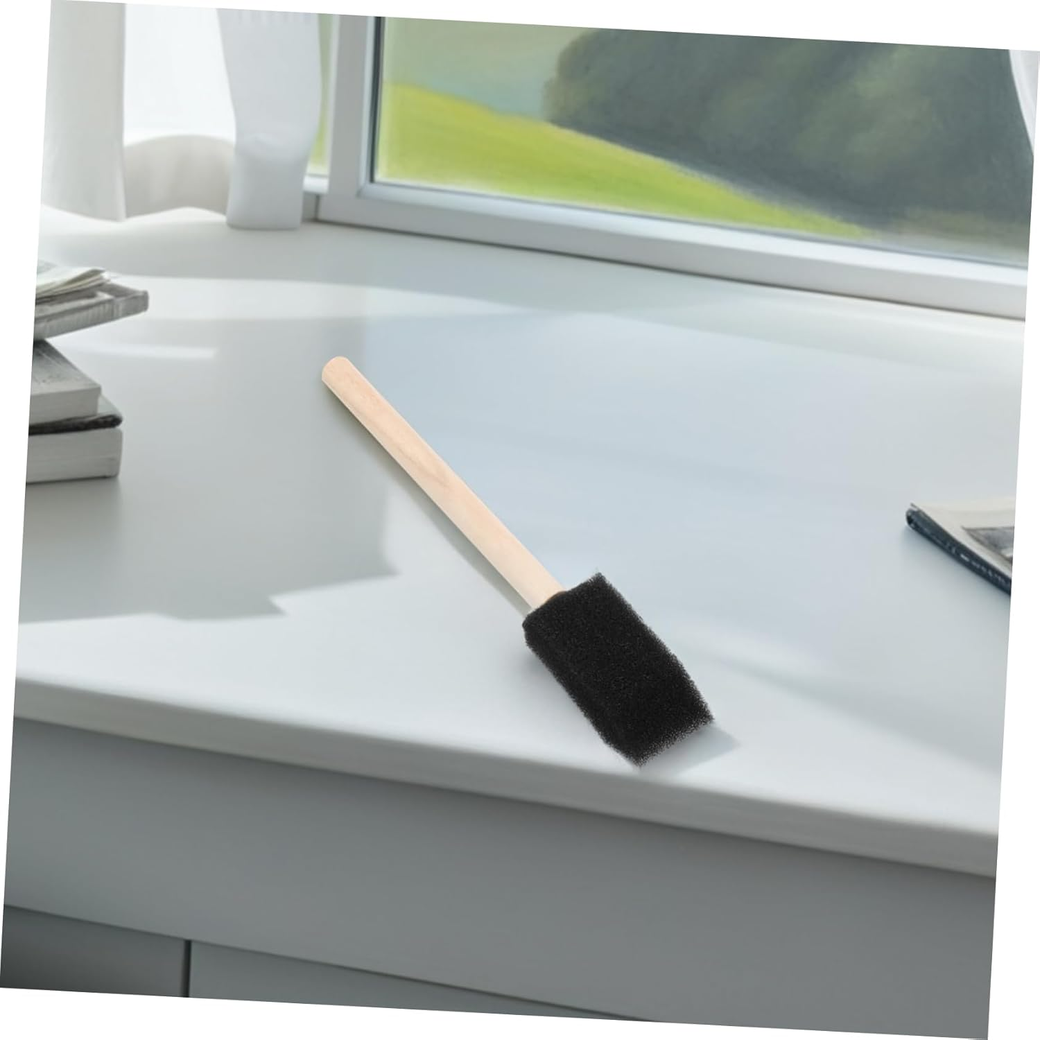 Iplusmile 4Pcs Air Outlet Brush Wooden Handle Soft Car Detailing Brush for Interior Dashboard Cleaning Automotive Detailer Tool image number 4