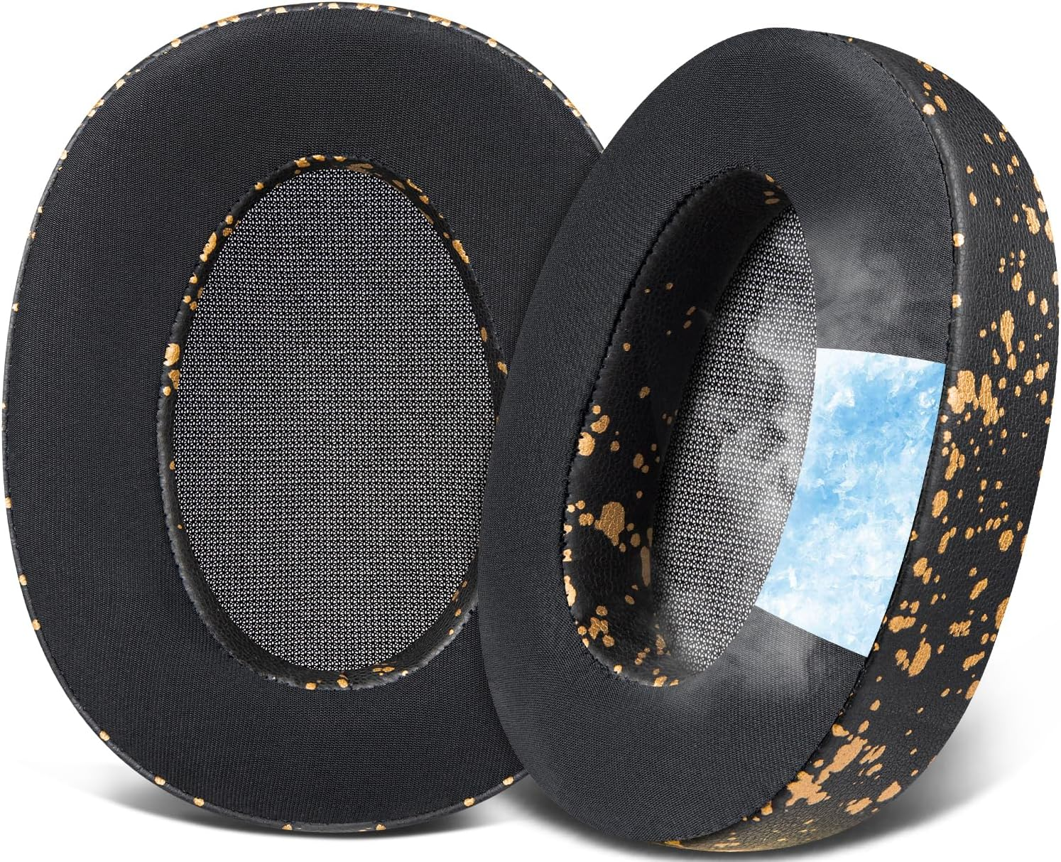 SOULWIT Cooling Gel Ear Pads Cushions Replacement, Earpads Compatible with Sony WH-H900N (H.Ear on 2 Wireless) & MDR 100ABN (H.Ear on Wireless) Noise Canceling Over-Ear Headphones - Black