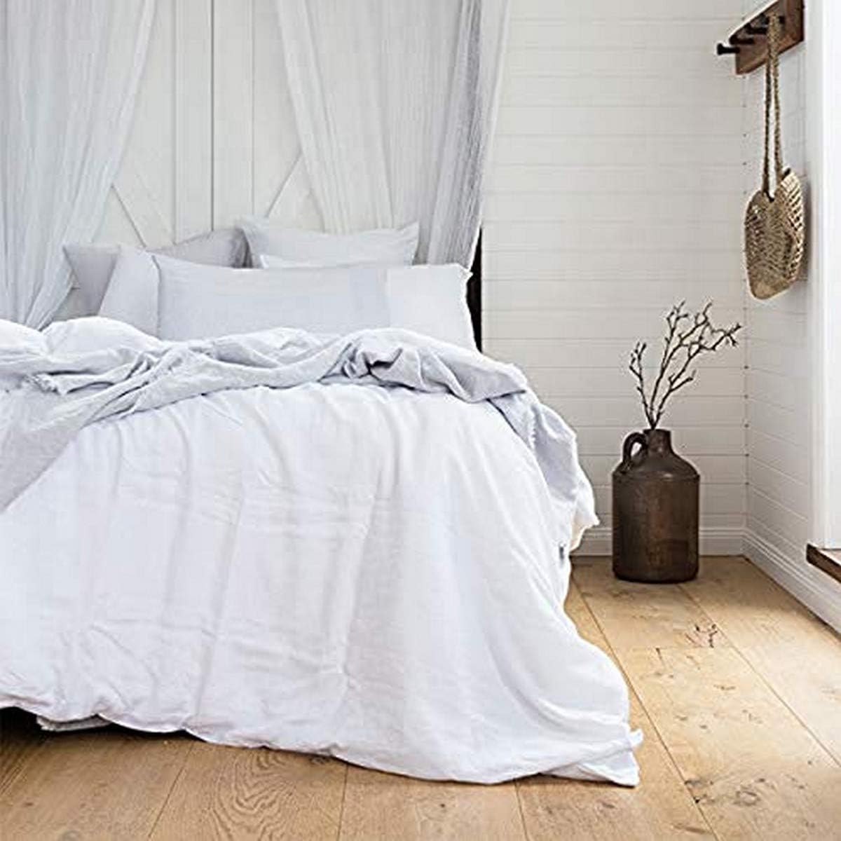 Bambury King Bed Linen Quilt Cover Set, Silver image number 2