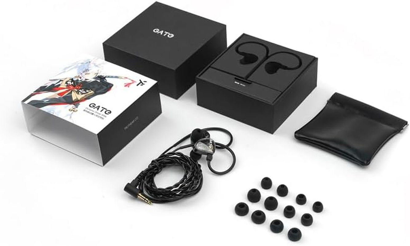 TRUTHEAR GATE Cost-Effective Dynamic Driver In-Ear Headphone with 0.78 2Pin Cable (Black, No Mic) image number 5