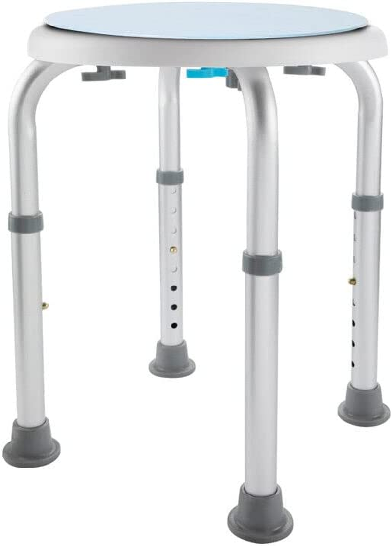 Adjustable Bath Shower Stool Height Adjustable Chair Seat Rotating Swivel round Bathroom Shower Bench for Elderly Seniors image number 2