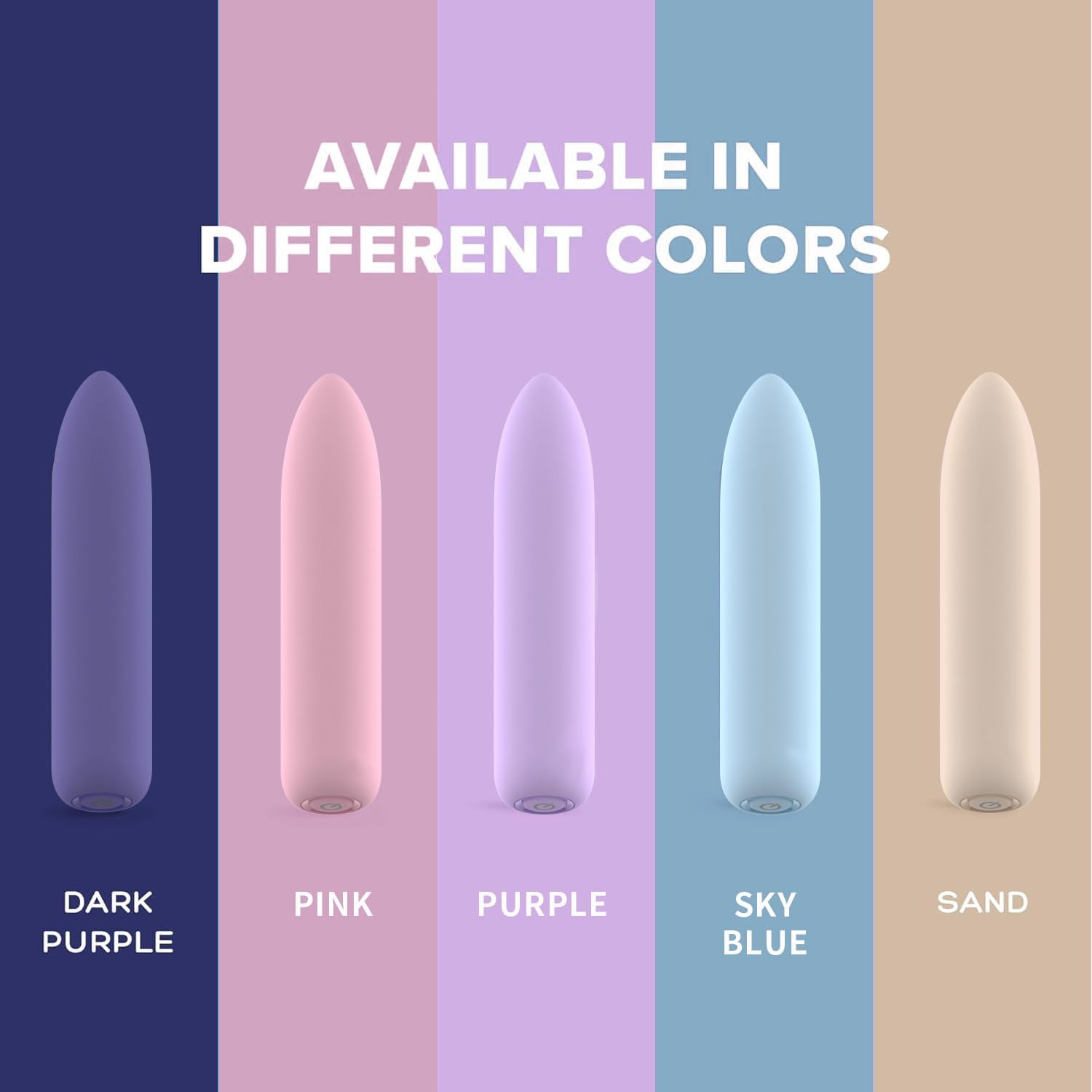 Bullet Vibrator Rechargeable for Travel Portable Waterproof Mini Massager for Women (Pink)