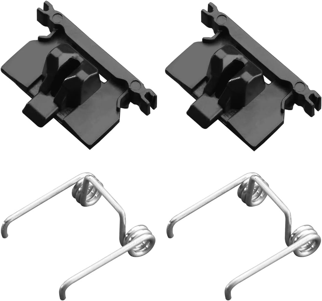 4 PCS DIY Hair Clippers Accessories Spring Tension & Cam Follower Swing Head Guide Block Plastic Tongue Fit Wahl Magic Clip 8148/8504/8591/1919 Repair Part (2+2 Black) - Black Fixings image number 6