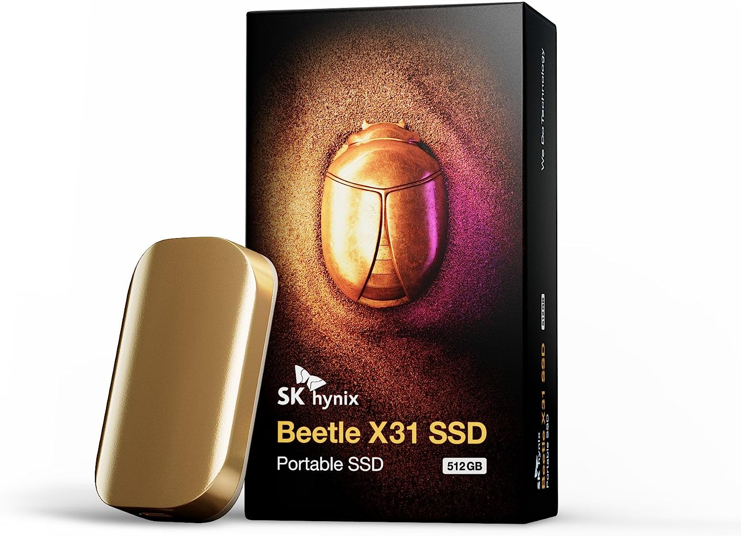 SK Hynix Beetle X31 512GB Portable SSD with DRAM - up to 1050Mb/S, USB 3.2 Gen2, External Solid State Drive for Pc/Mac/Tablet/Android/Gaming Consoles image number 4