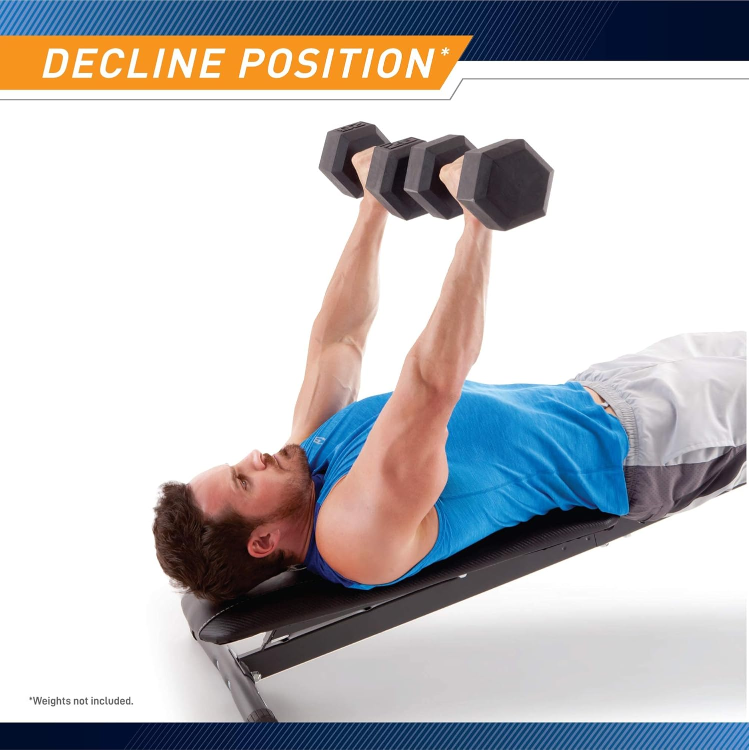 Marcy Exercise Utility Bench for Upright, Incline, Decline, and Flat Exercise SB-261W , Black, 42.00 X 19.00 X 51.00 Inches image number 5