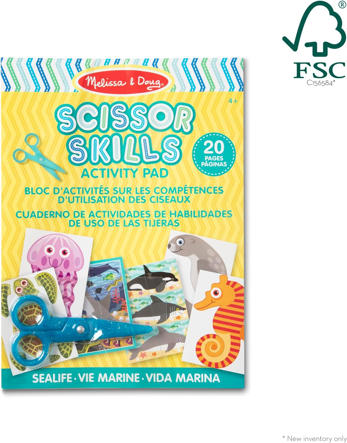 Melissa & Doug - Scissor Skills Activity Pad - Sea Life image number 6