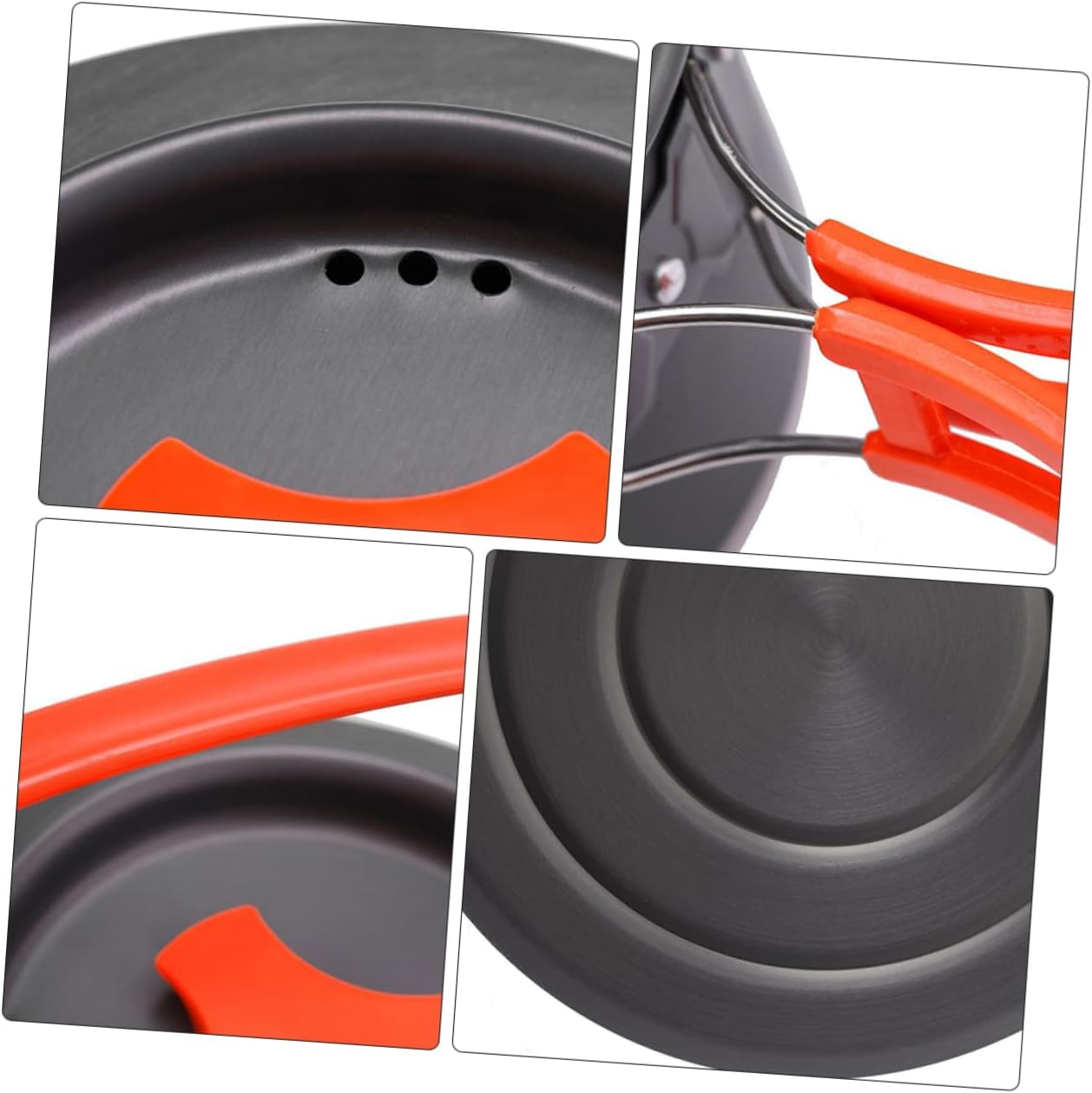 Camping Pot Outdoor Aluminum Alloy Cookware Person Camping Cookware Pan and Pot for Hiking And