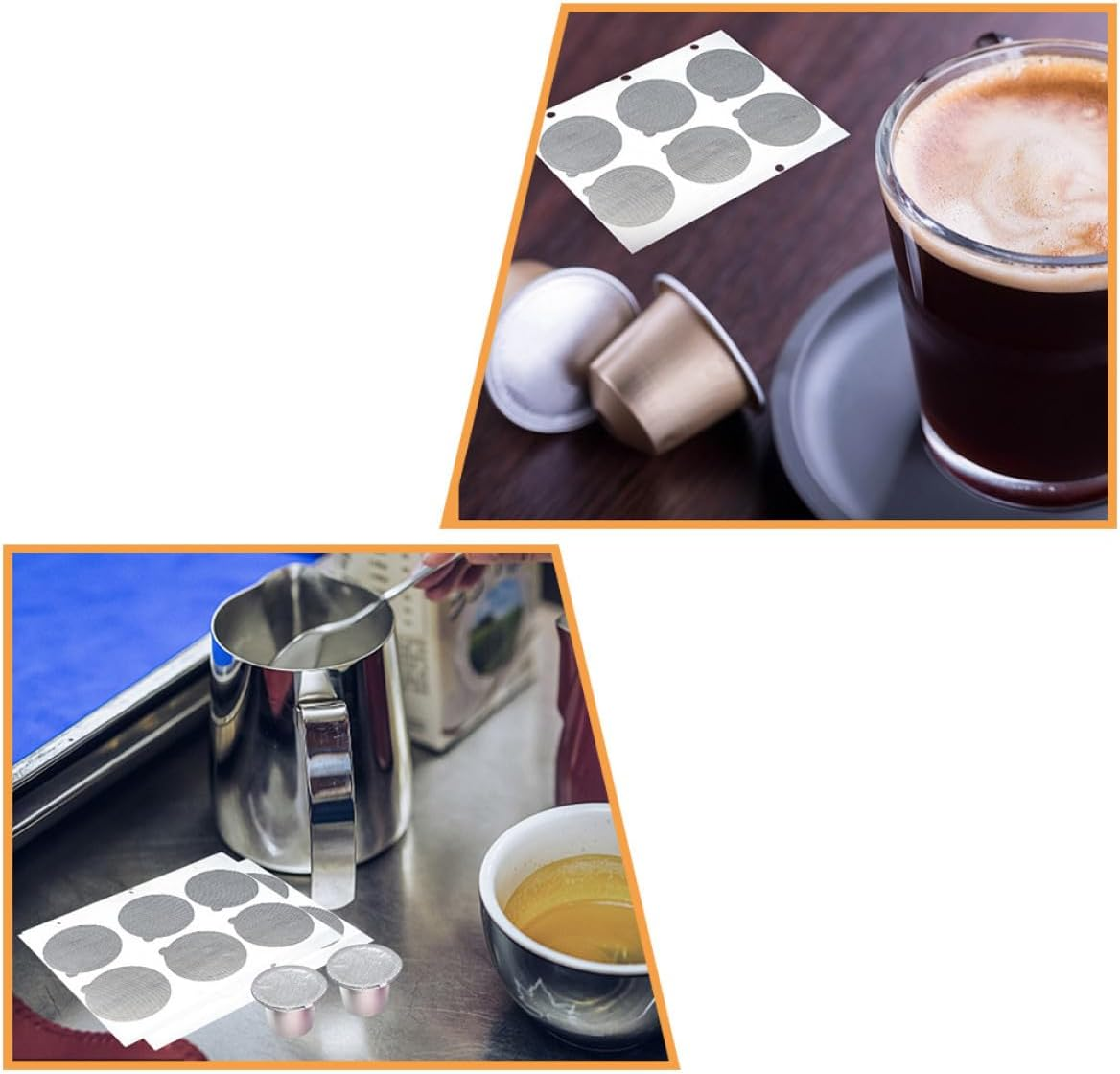 FUNNETOYU 120Pcs Aluminum Foil Coffee Capsule Seal Lids Reusable Coffee Powder Sealing Film for Espresso Pod Cups Home Kitchen Accessories image number 3