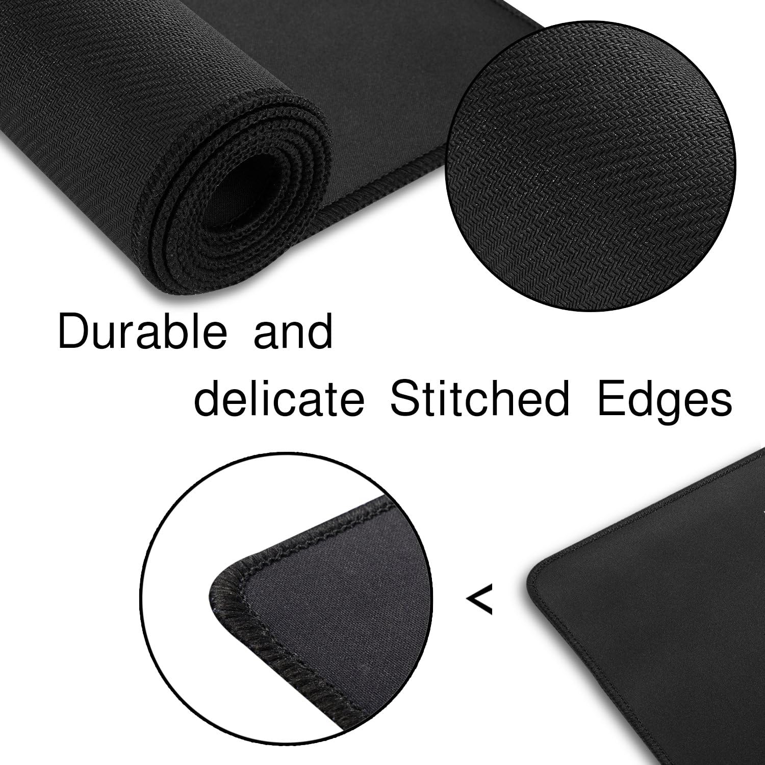 XXL Extended Large Gaming Mouse Pad Non-Slip Water-Resistant Rubber Cloth Computer Game Mouse Mat(35.4&times;15.75&times;0.1 Inch Colourful Clouds) image number 5