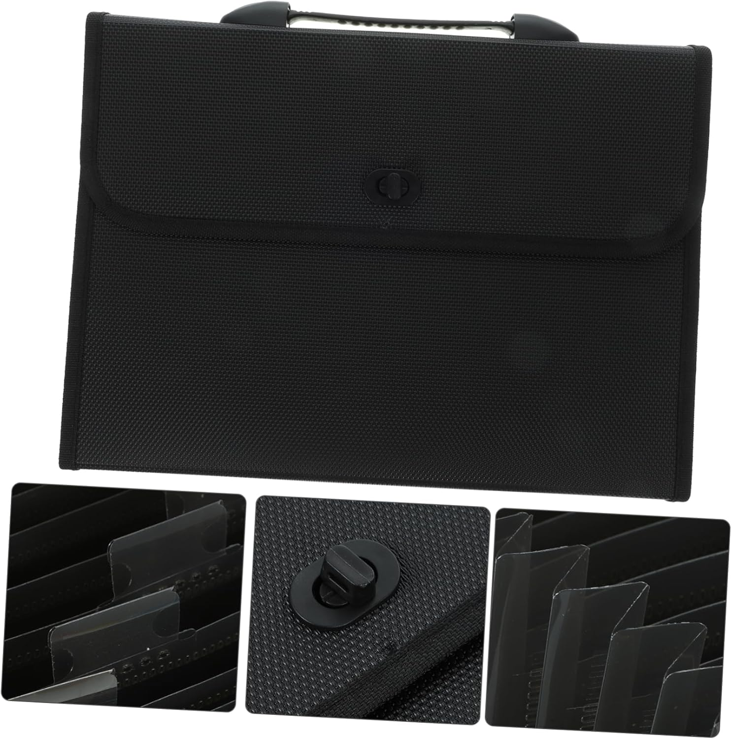 Abaodam Capacity Expanding File Folder Portable Document File Organizer Pockets for Sorting and Storing Papers Office Document Bag image number 1