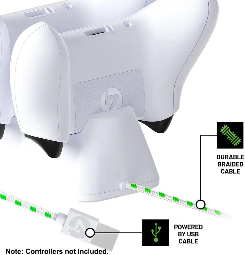 4Gamers SX-C100 Twin Charging Dock for Xbox ONE - White image number 2