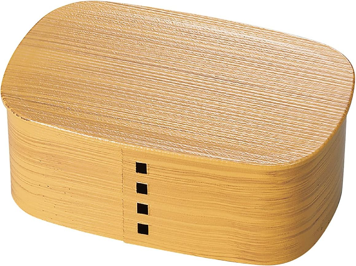 Tatsumiya 301779 Wappa 1-Tier Bento Box, 23.7 Fl Oz (700 Ml), Hinoki, Made in Japan