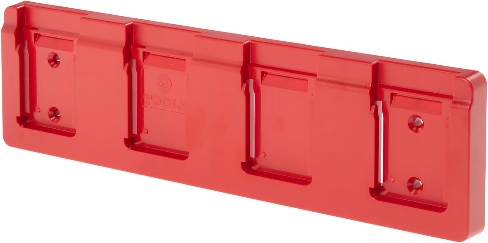 48 Tools Ozito 18V Battery Holder Wall Mount - UV Stabilised ABS Plastic, Secure Locking Mechanism, for Workshop, Truck, Van, Trailer Tool Storage, Model BH-OZI-MOR-04 image number 1