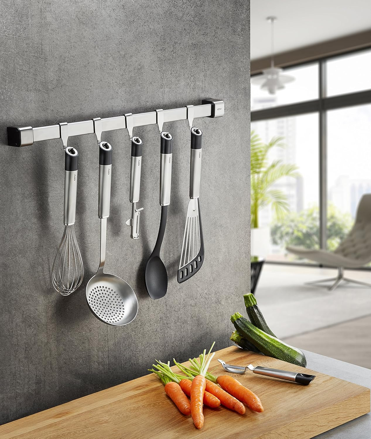 GEFU Primeline Fine Grater, Silver/Black, 29228 image number 2