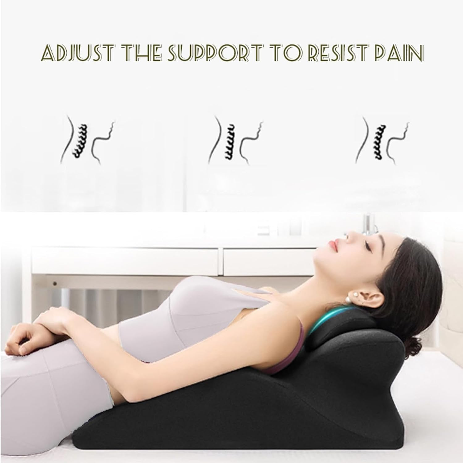 Chiro Monk Couple Pillow, Chiromonk Couples Pillows for Intimacy, Sweet Spot Pillow, 27&deg; Angle Perfect Position, Ergonomic Posture Support for Spinal, Multi Position Comfort (Gray) image number 1