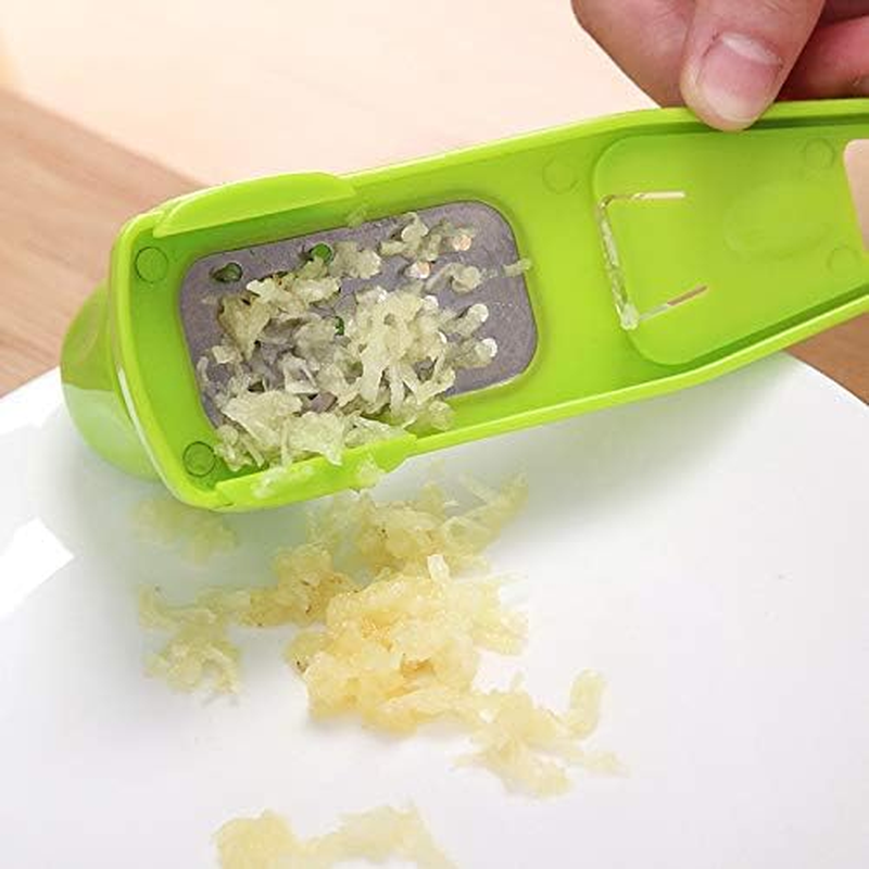 Garlic Grater Tool Garlic Press Garlic Mincer Crusher Graters for Kitchen(Green) image number 1