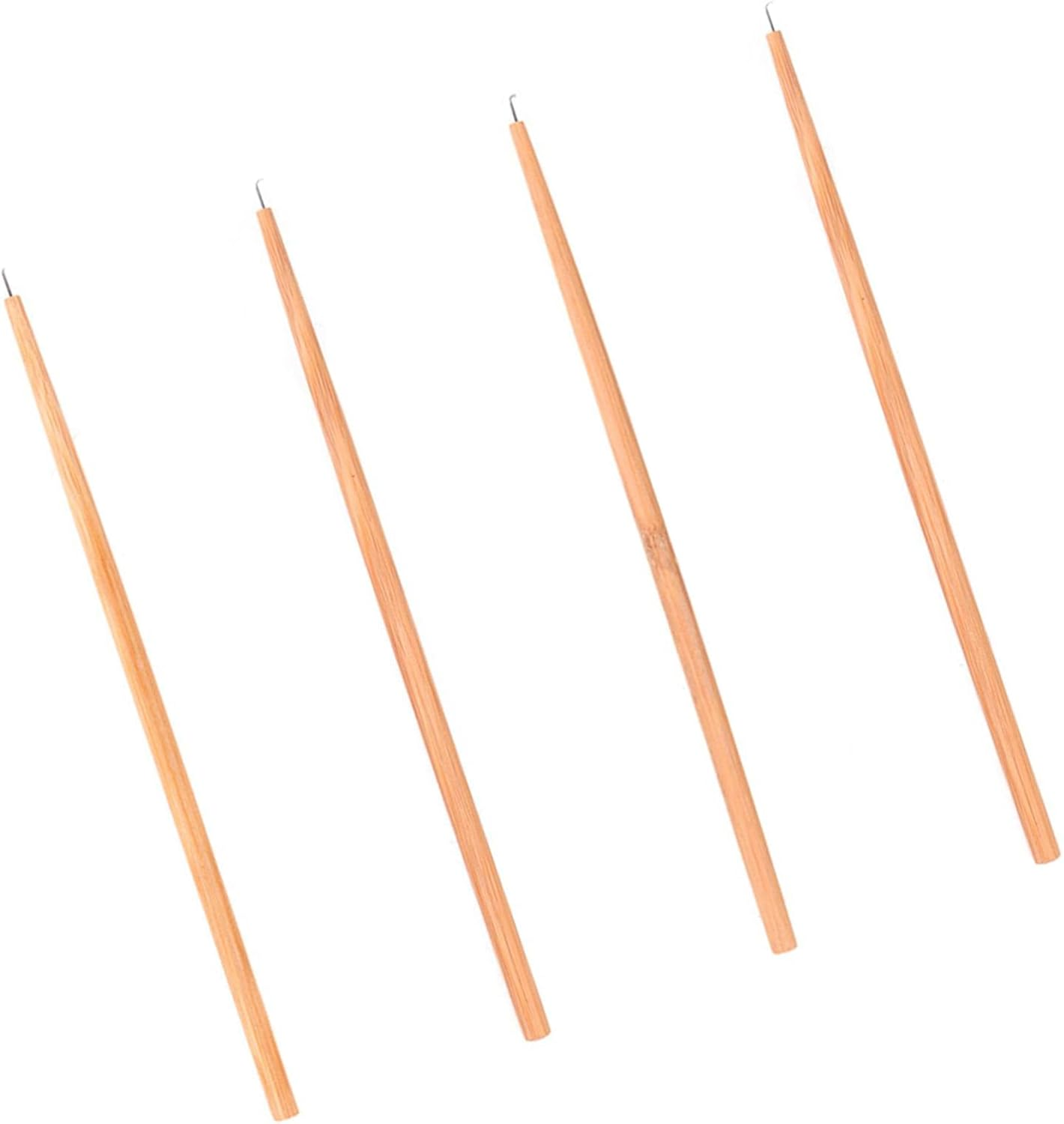 Eigell 4 Pieces Ventilating Needle Hair Wig Ventilating Holder Professional Hair Weave Needles for Lace Wig False Beard Making Repairing Weaving image number 1