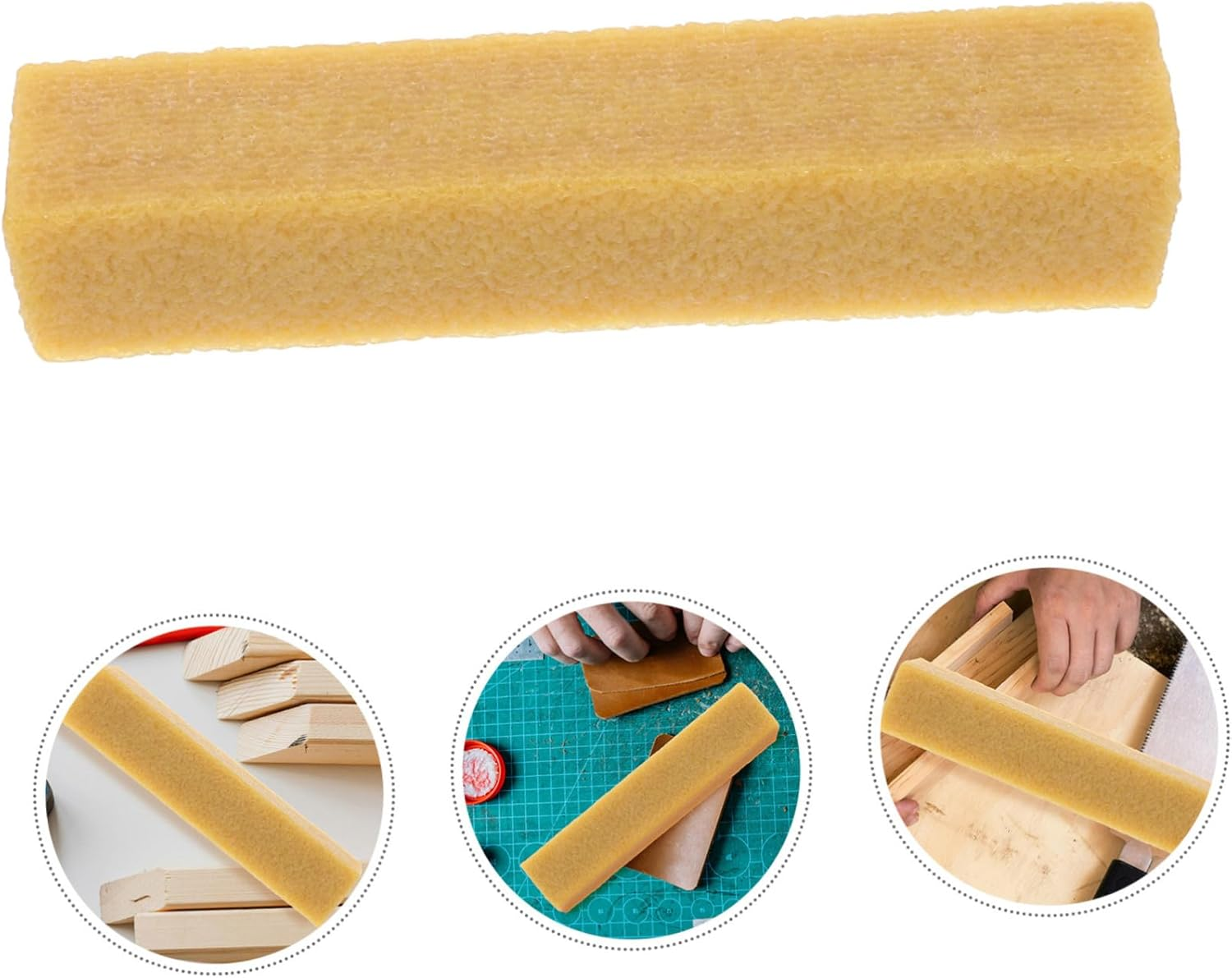 DOITOOL Sanding Belt Cleaner Stick Rubber Cleaning Block 200X40X40Mm for Sanding Discs and Automotive Sandpaper Woodworking Tool Debris Removal Suitable for Workshop Use