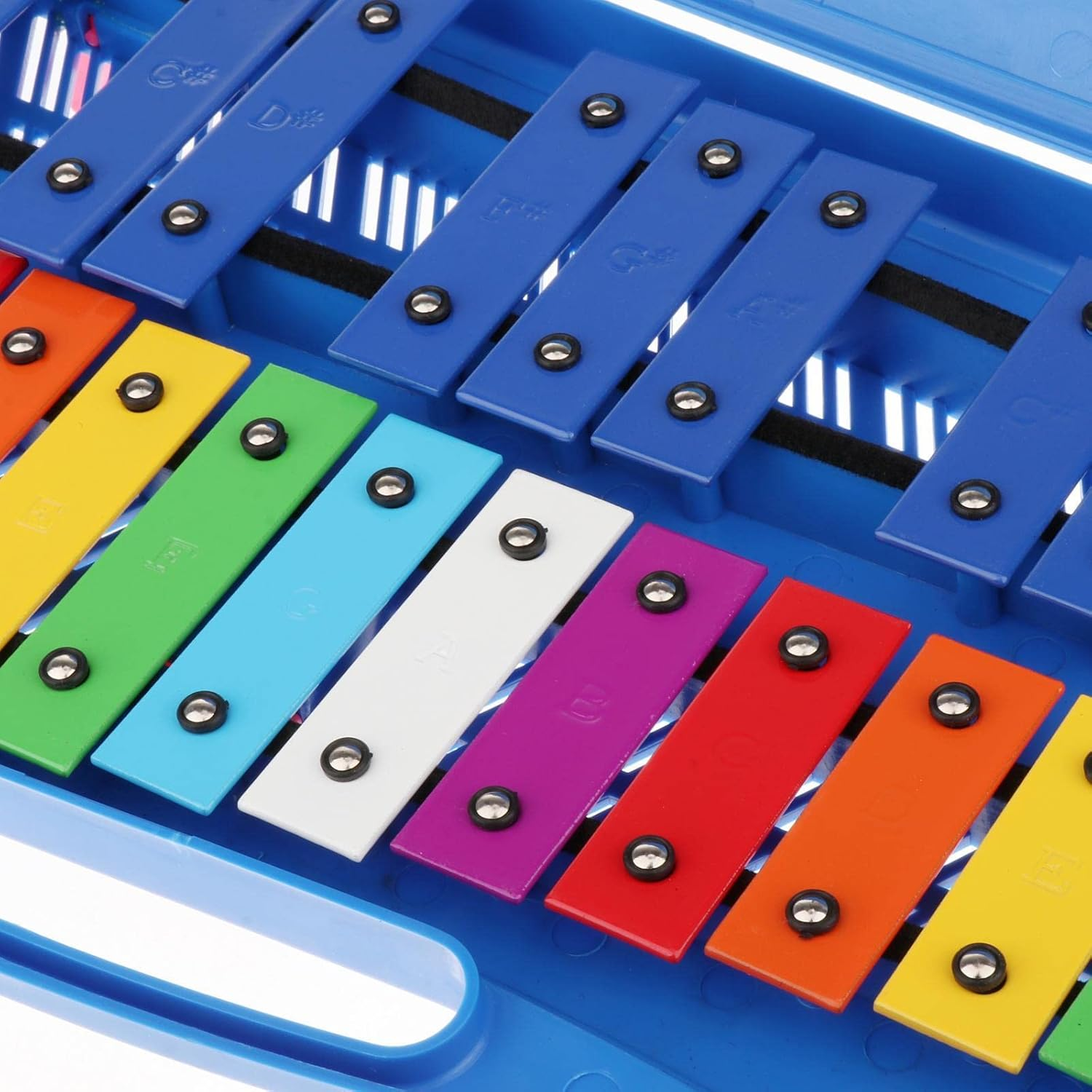 Professional 25 Note Xylophone for Preschool Children Percussion, Blue - Red image number 5
