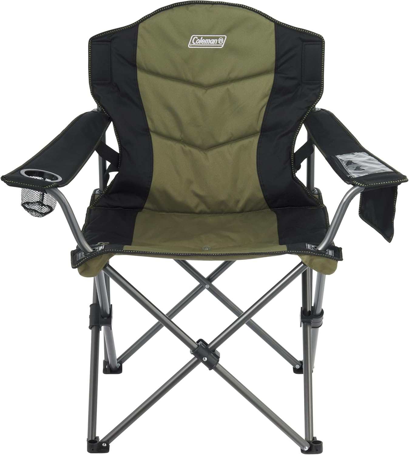 Coleman Swagger Chair | Outdoor Camping Chair, Lightweight Beach Chair, Foldable, Black/Green image number 2