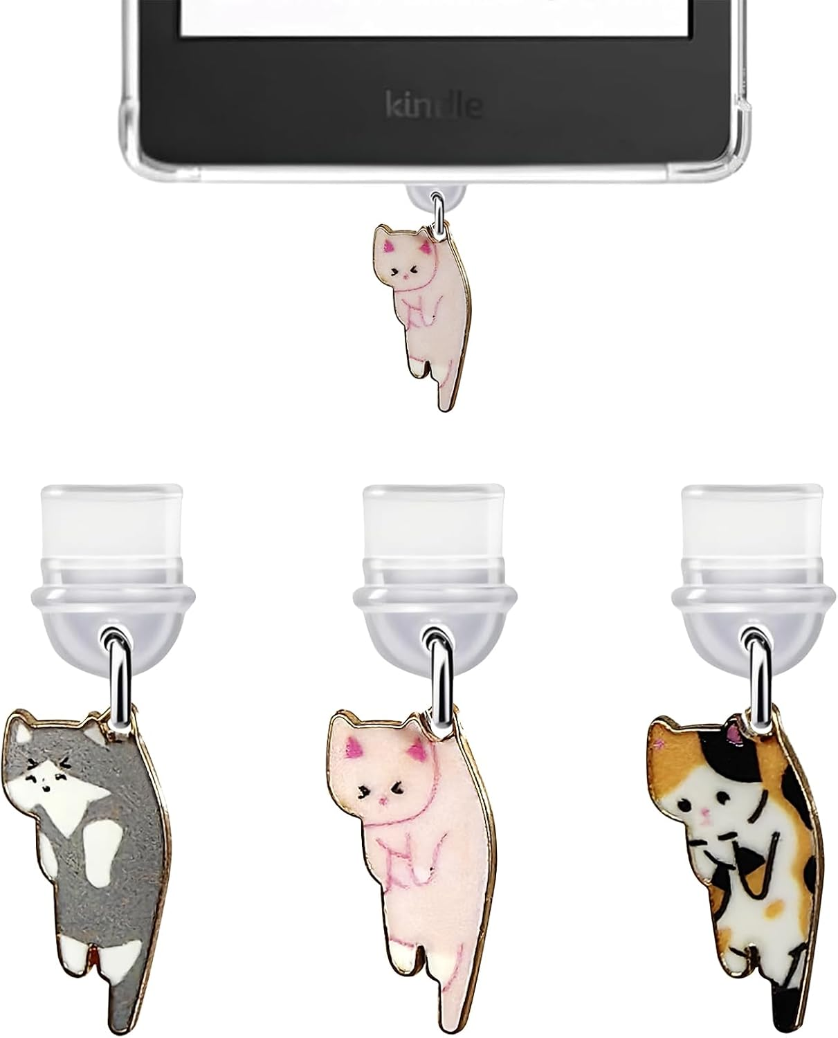 T Tersely Dust Plug Charm for Kindle Paperwhite 12Th/11Th/Kobo/E-Book/Mobile Phone, USB C Cute Dust Plug Accessories