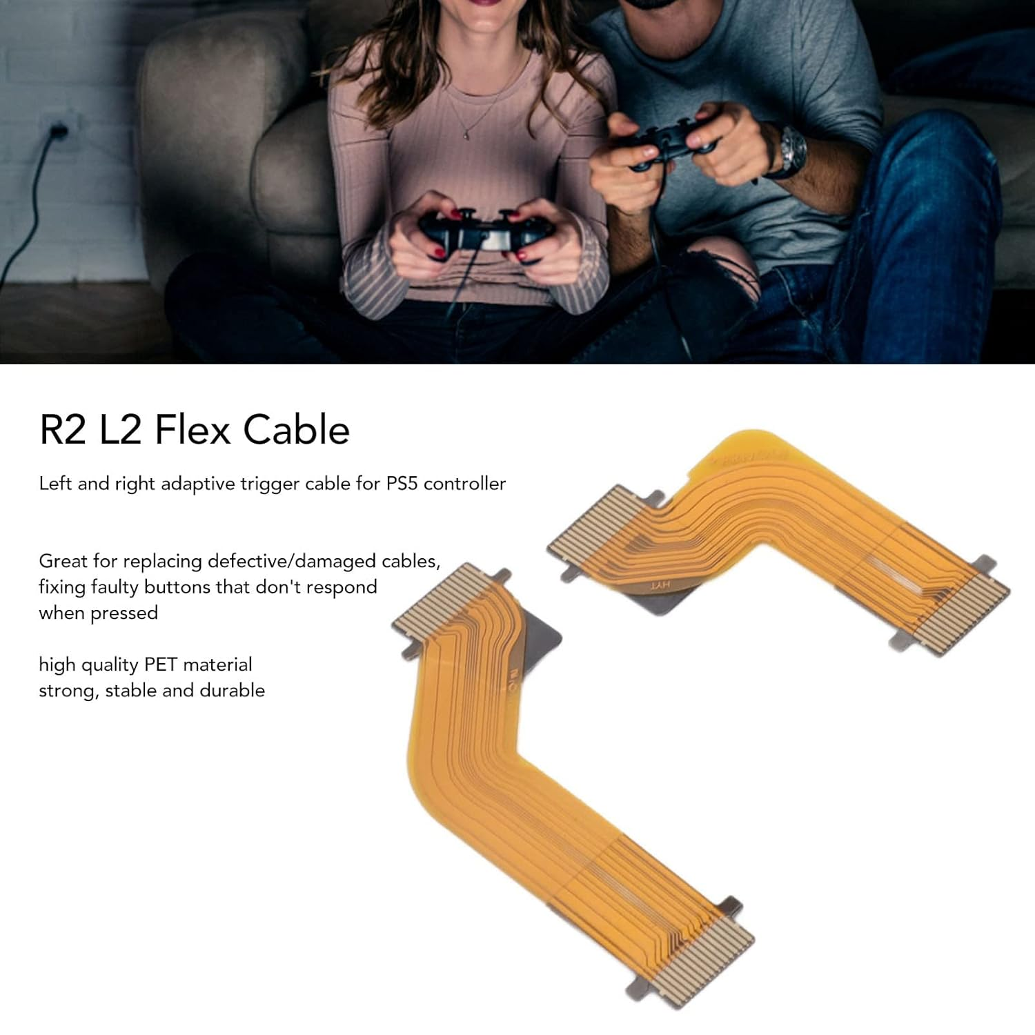 R2 L2 Flex Cable for Controllers Joystick Trigger Button Cable for Stable Exquisite Replacement Controller Trigger Button Cable For image number 3