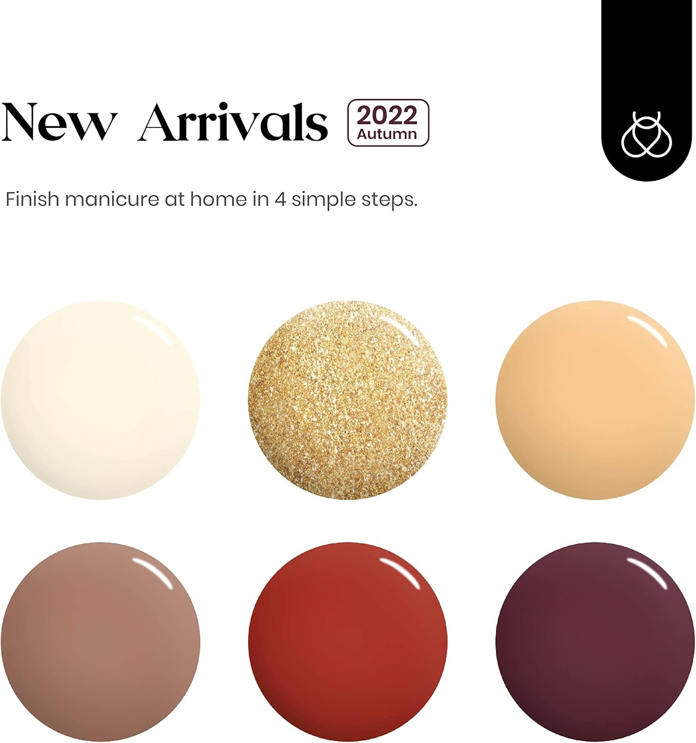 Beetles Gel Polish Red Gel Nail Polish Set, 6 Colors Modern Retro Brown Burgundy Red Gold Glitter Gel Polish Wine Red Gel Nail Kit Soak off Nail Lamp Uv LED Nail Art DIY Home Minicure Nails image number 6