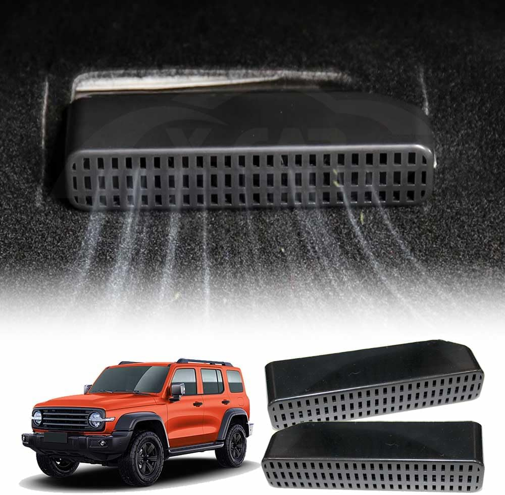 X-CAR GWM Tank 300 2022-2024 Backseat Rear under Seat Air Conditioning Outlet Vent Cover Flow Grille Protector Set of 2