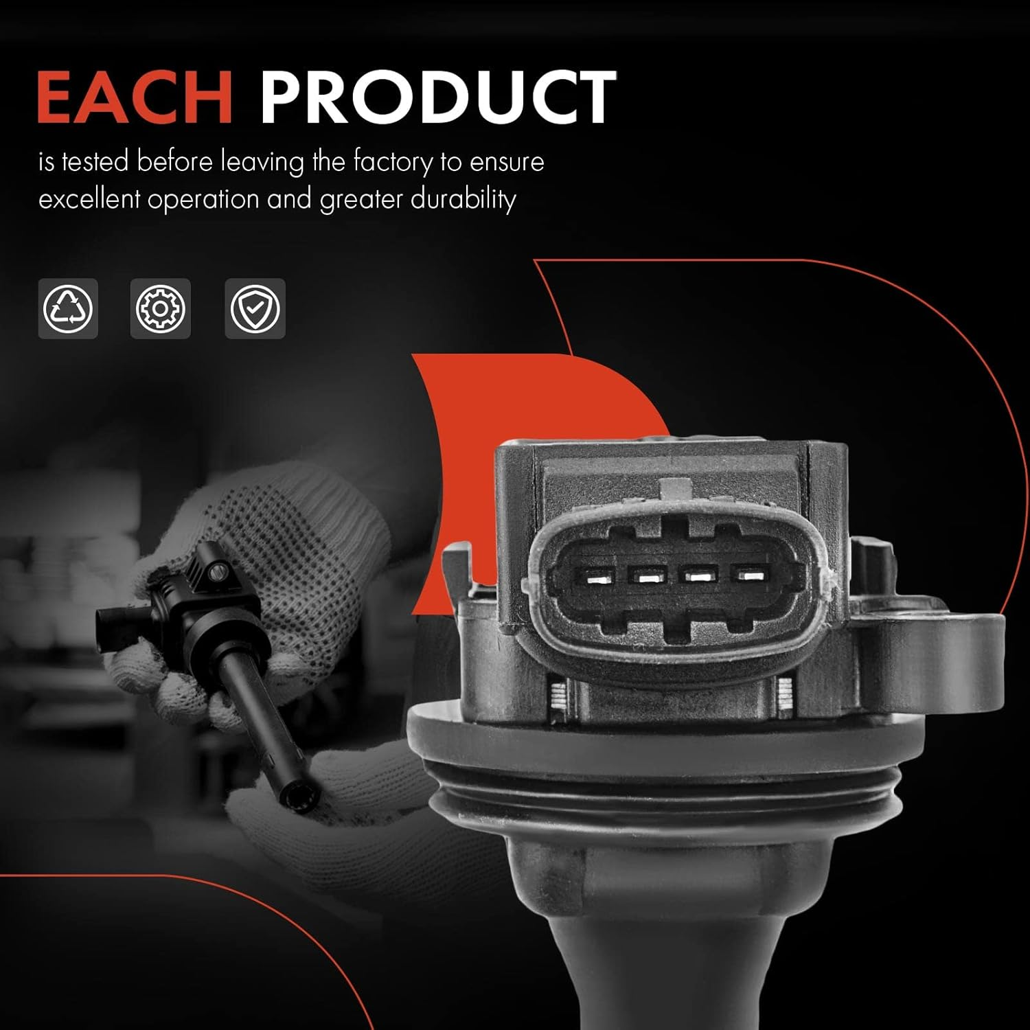 A-Premium Ignition Coil Pack for Volvo C70 S60 S70 S80 V70 XC70 XC90 I5 2.3L 2.4L 2.5L Turbo 5-PC Set