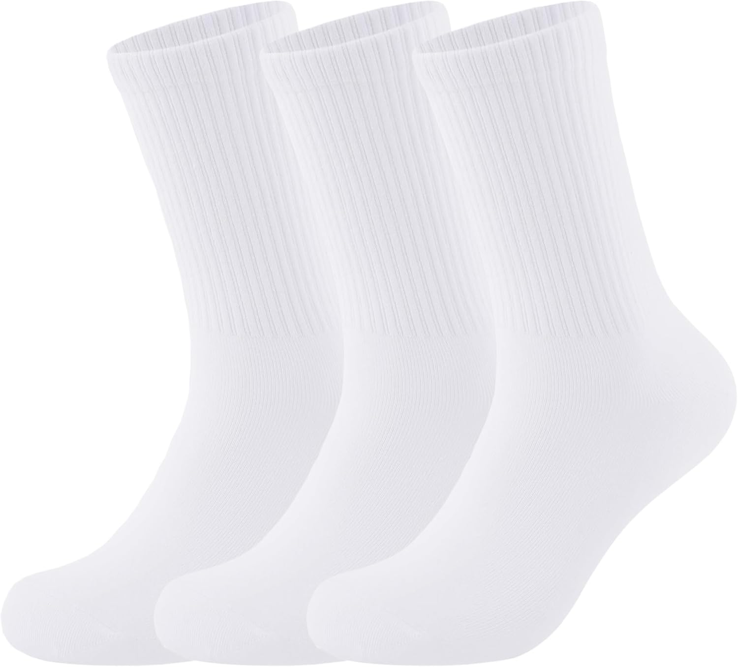 3-6 Pairs Crew Socks Women,Casual Athletic Aesthetic Socks Combed Cotton Socks for Women Granola Girls Clothes