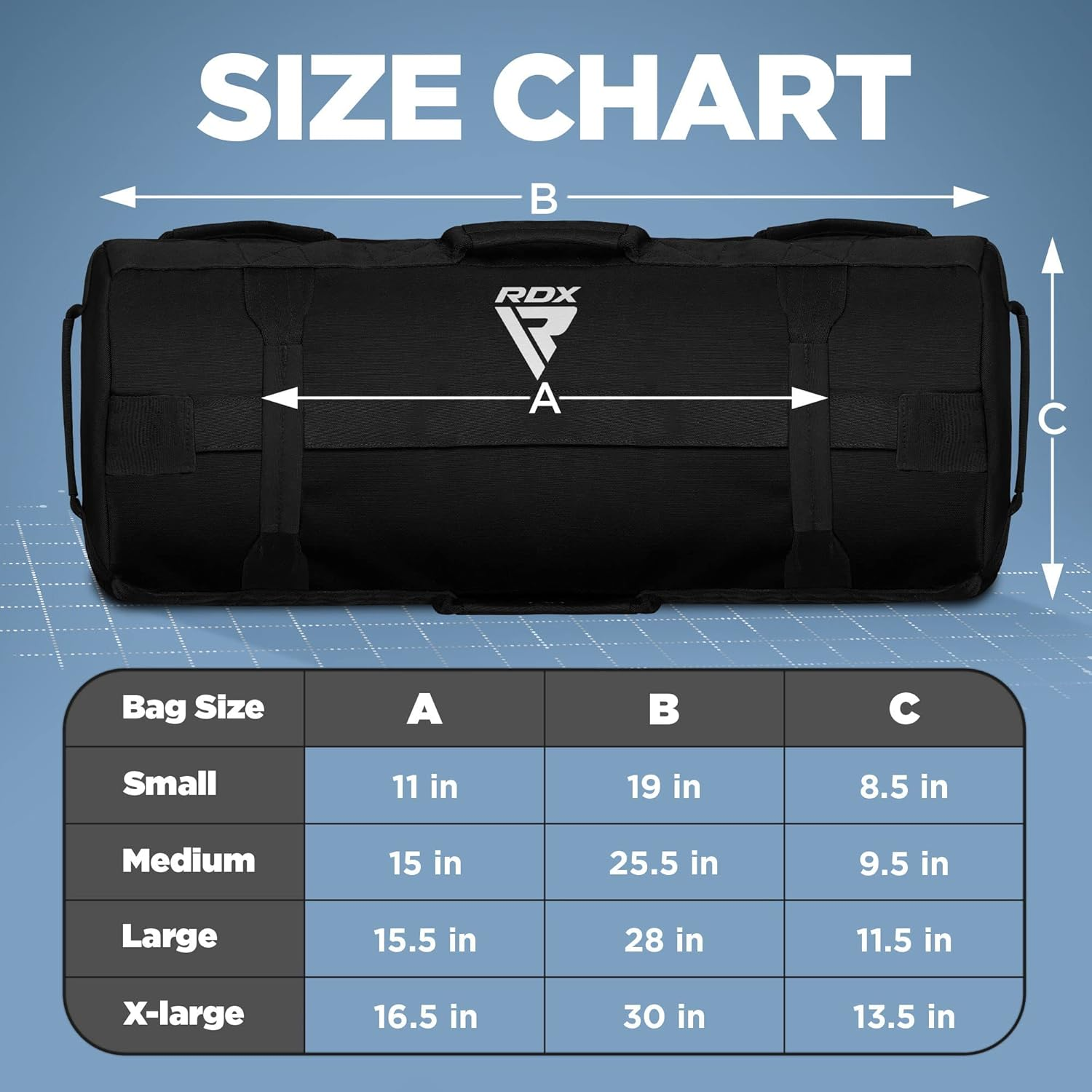 RDX Sandbag for Fitness Weights Training, Power Bags with Handles, 2-90 LB Adjustable Weighted Slam Bag for Strength Powerlifting Running Heavy Workout Home Gym Exercises Sold as UNFILLED image number 5