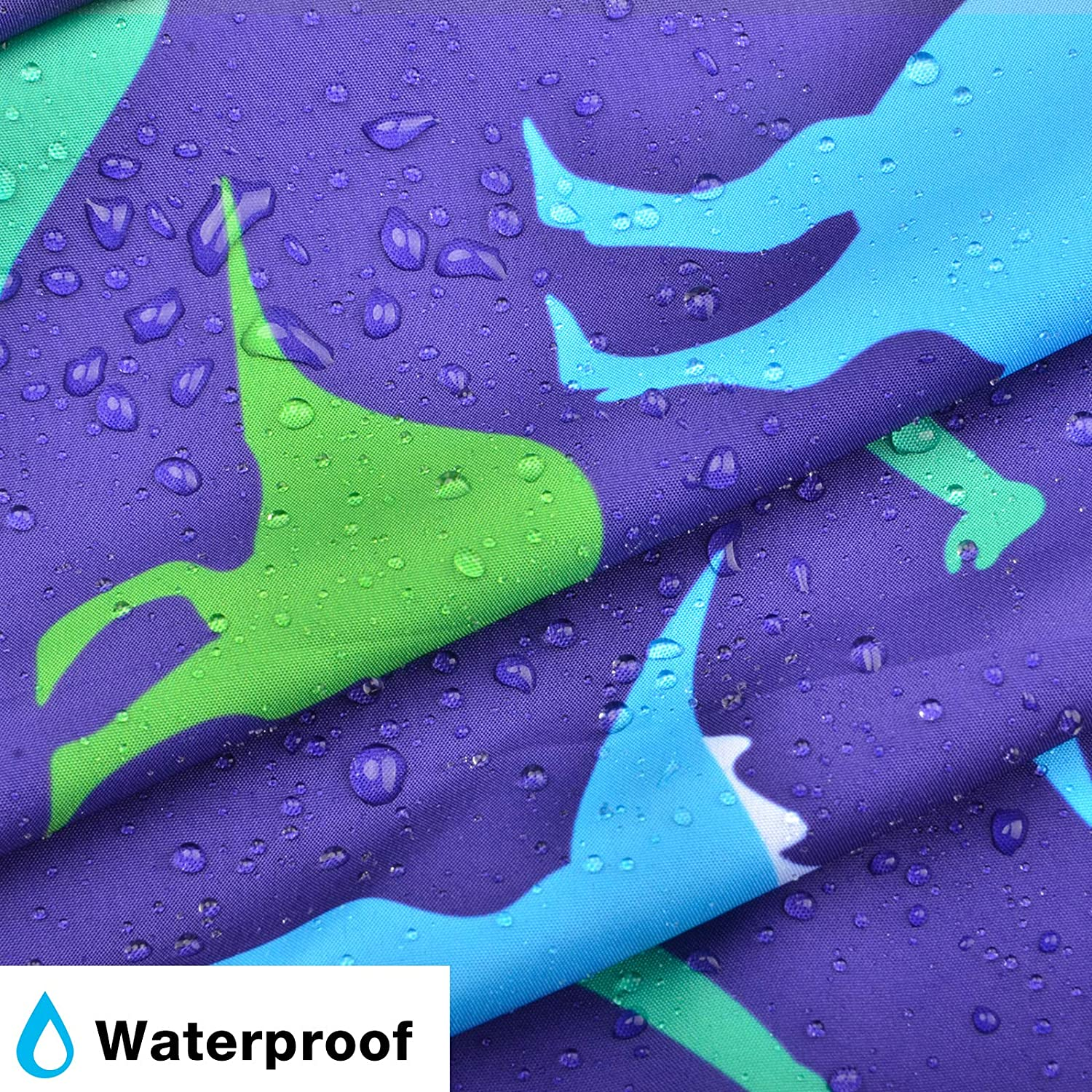 Kids Haircut Cape, Unicorn Dinosaur Barber Cape with Adjustable Neckline, Hair Cutting Cover Apron Gown for Girls Boys image number 2