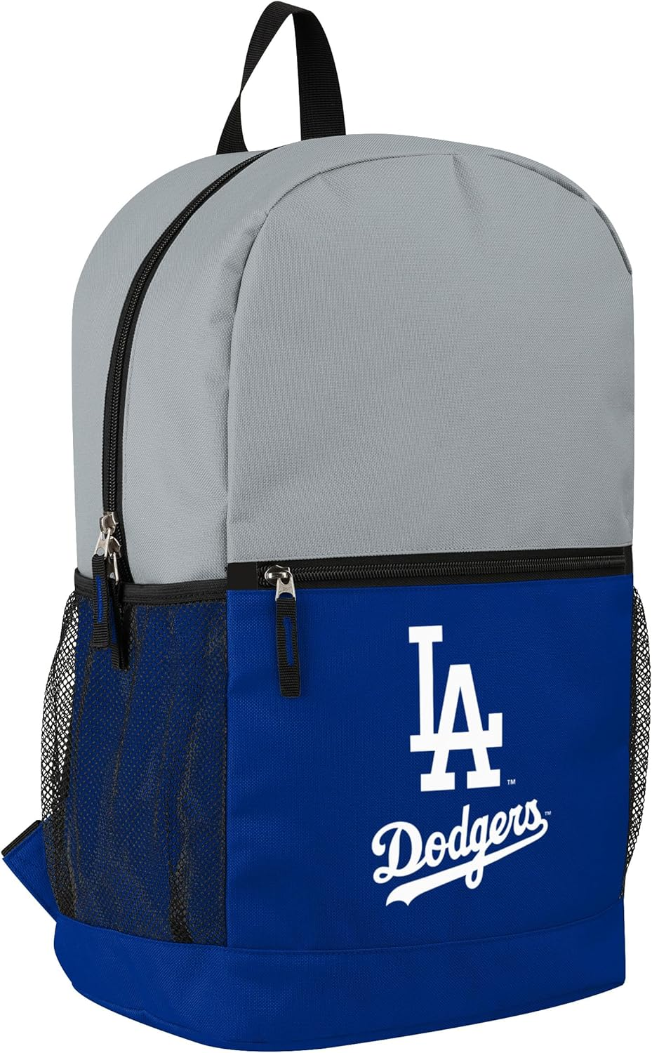 FOCO MLB Officially Licensed Baseball Team Color Primary Logo 2 Tone Big Logo Color Block School Bag Travel Backpack - Atlanta Braves image number 2