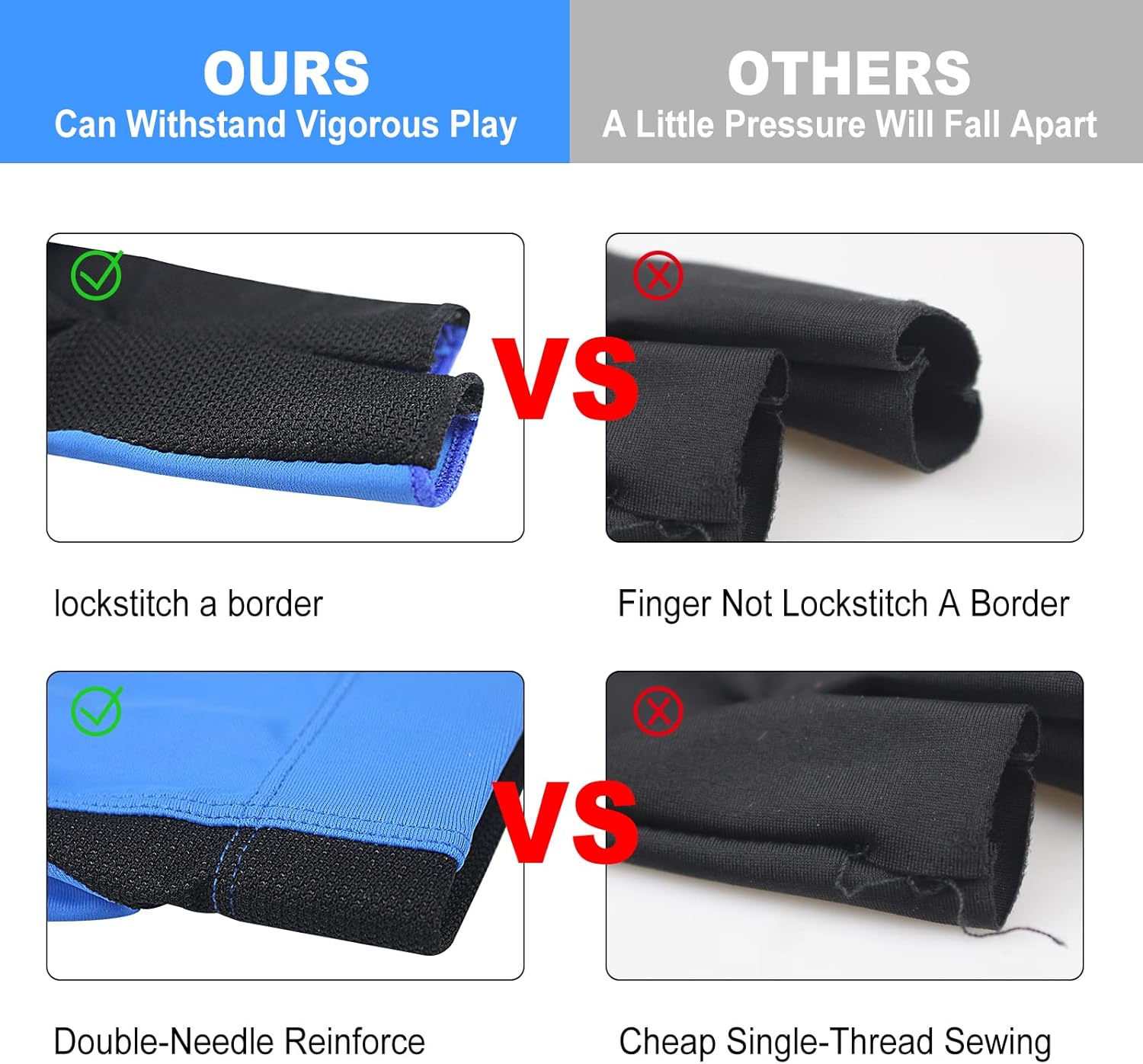 YFY Billiards Glove 3 Finger Pool Glove for Left Hand, Durable Double Stitched, Snooker Cue Sport Glove Popular Sizes for Men & Women image number 6