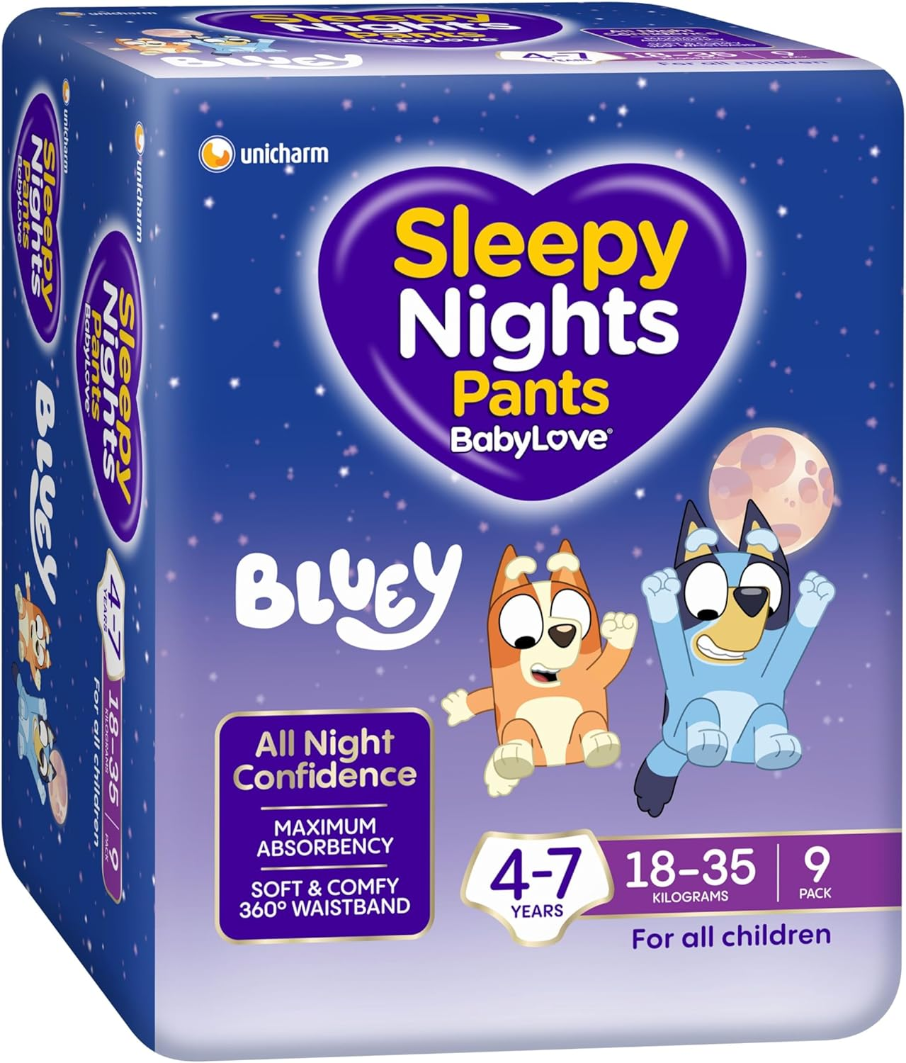 Babylove Sleepynights Pants 4-7 Years (18-35Kg) | 27 Pieces (3 X 9 Pack) image number 6