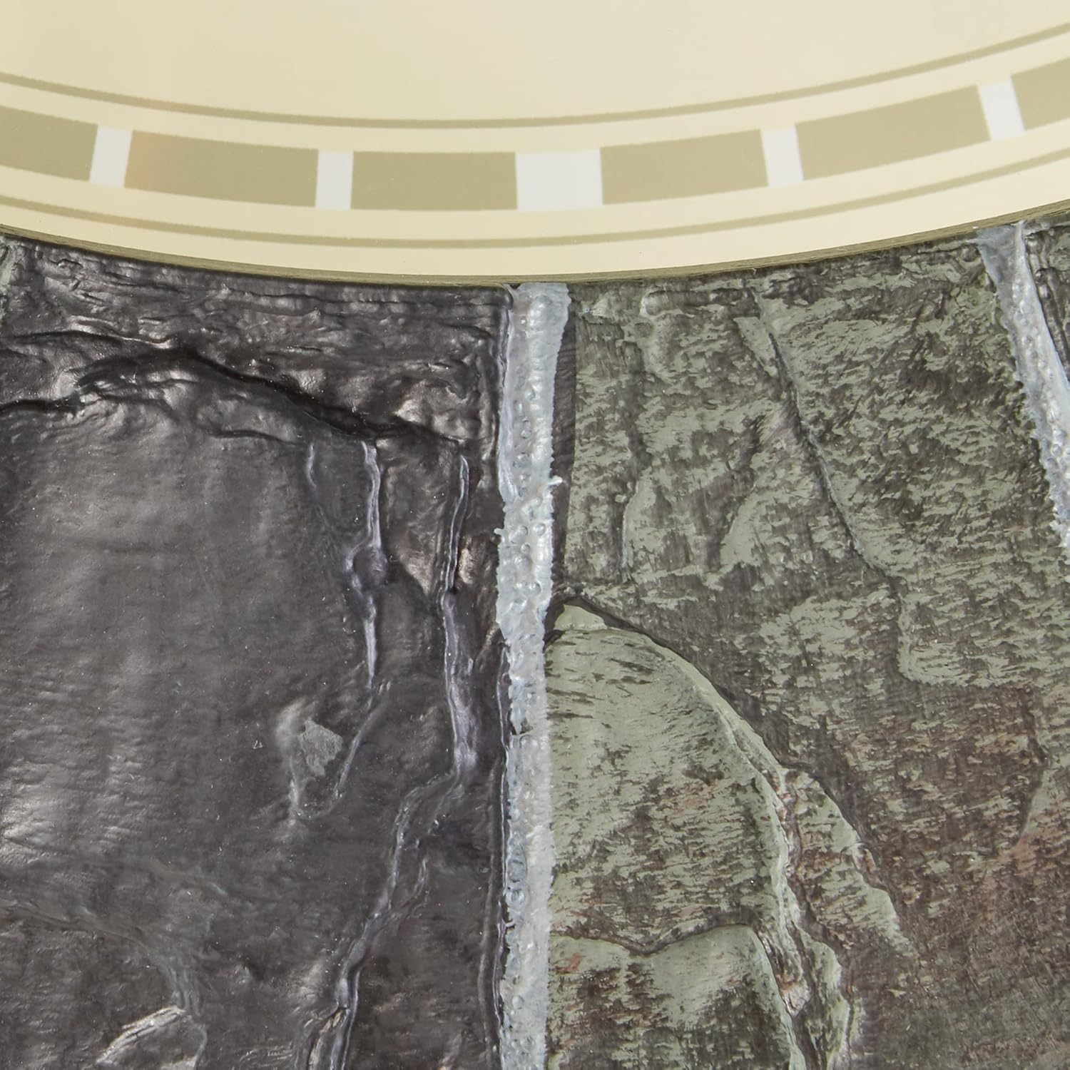 Acurite 02418 14-Inch Faux-Slate Indoor/Outdoor Wall Clock with Thermometer, Hygrometer image number 1