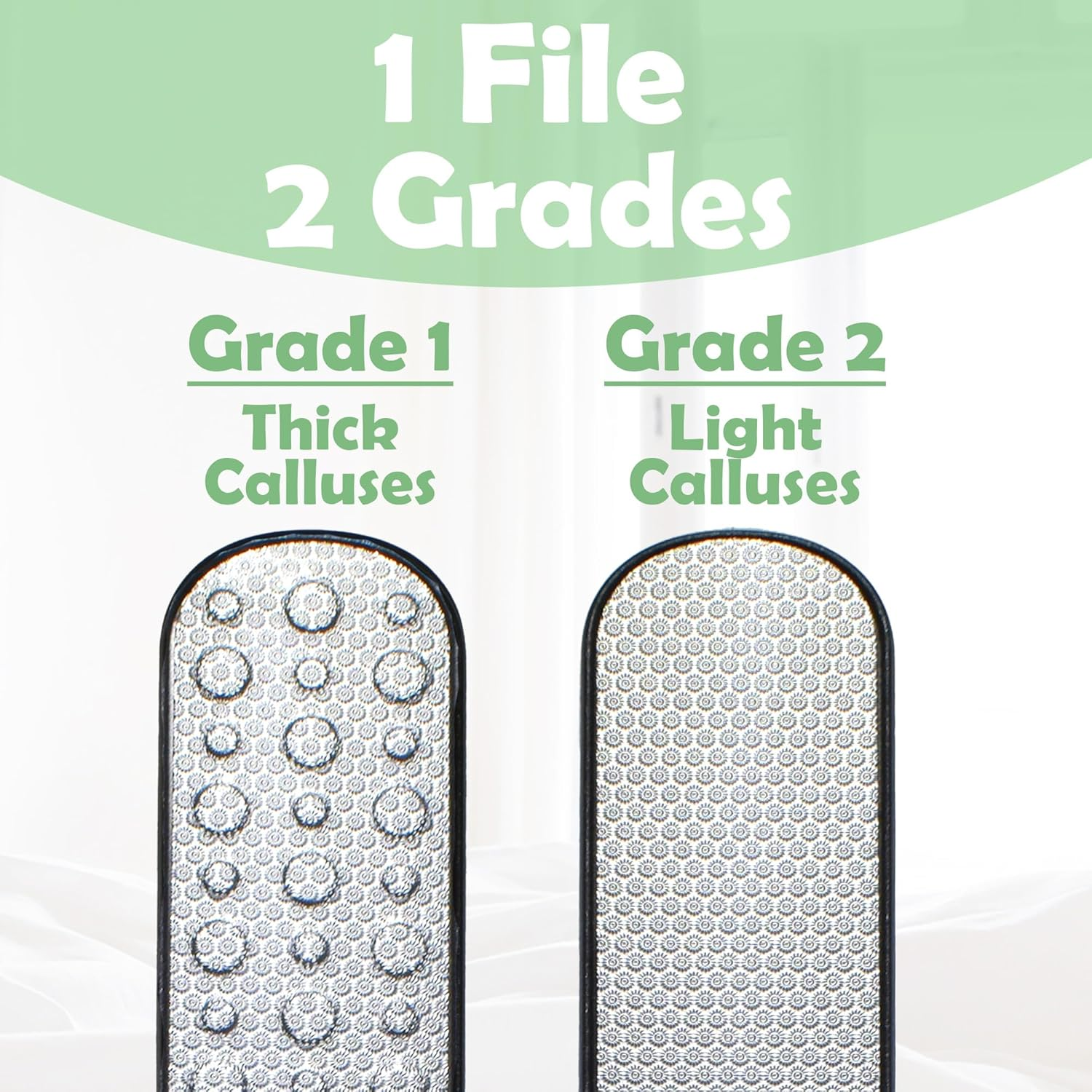 Callus Remover Gel & Double-Sided Foot File: 8 Oz Extra Strength Callus Remover for Feet, Foot Callus Remover Care, Pedicure Tools Supplies, Spa Kit, Dead Skin Scrubber